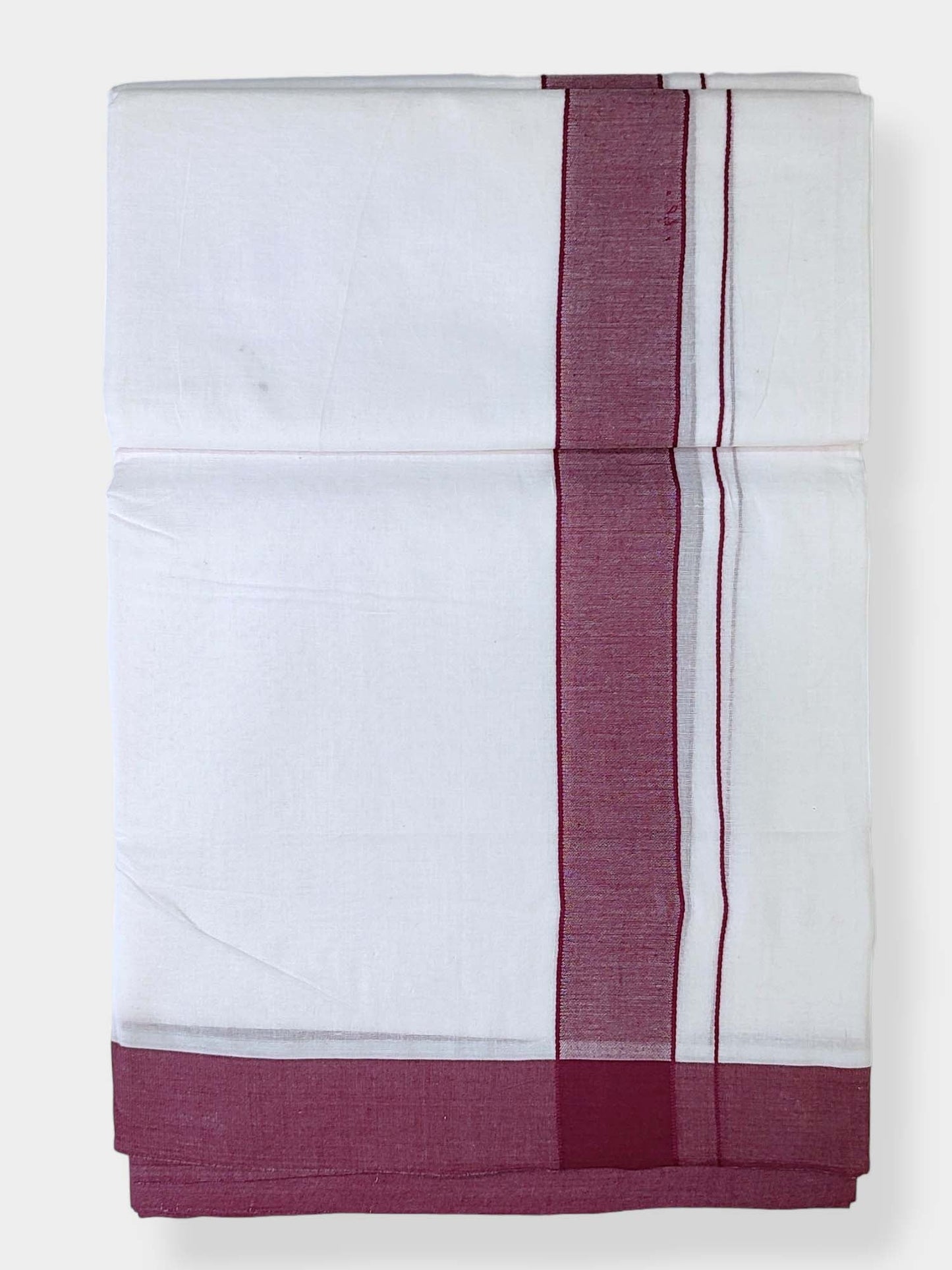 Cotton White Dhoti/Mundu for Men