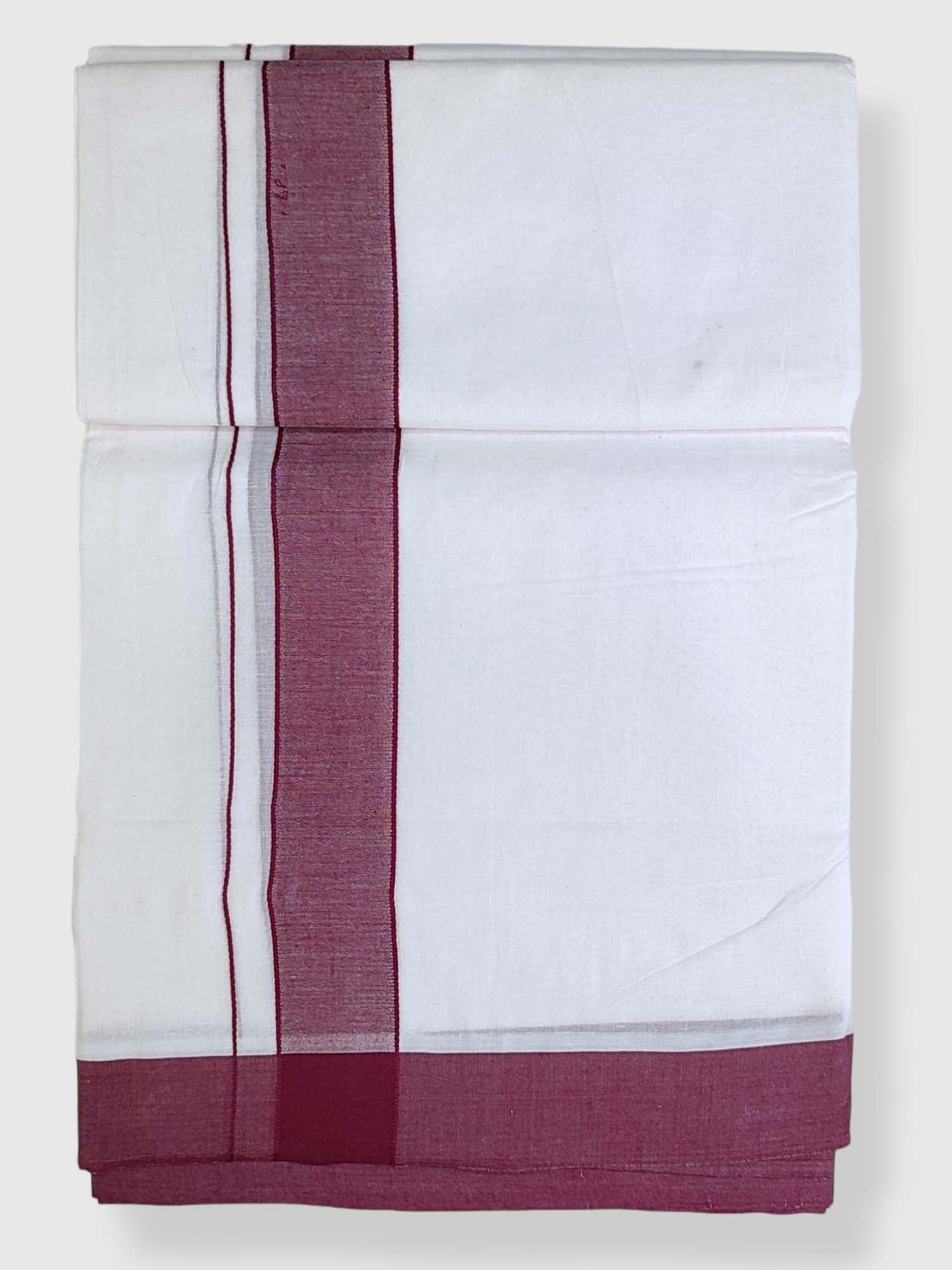 Cotton White Dhoti/Mundu for Men