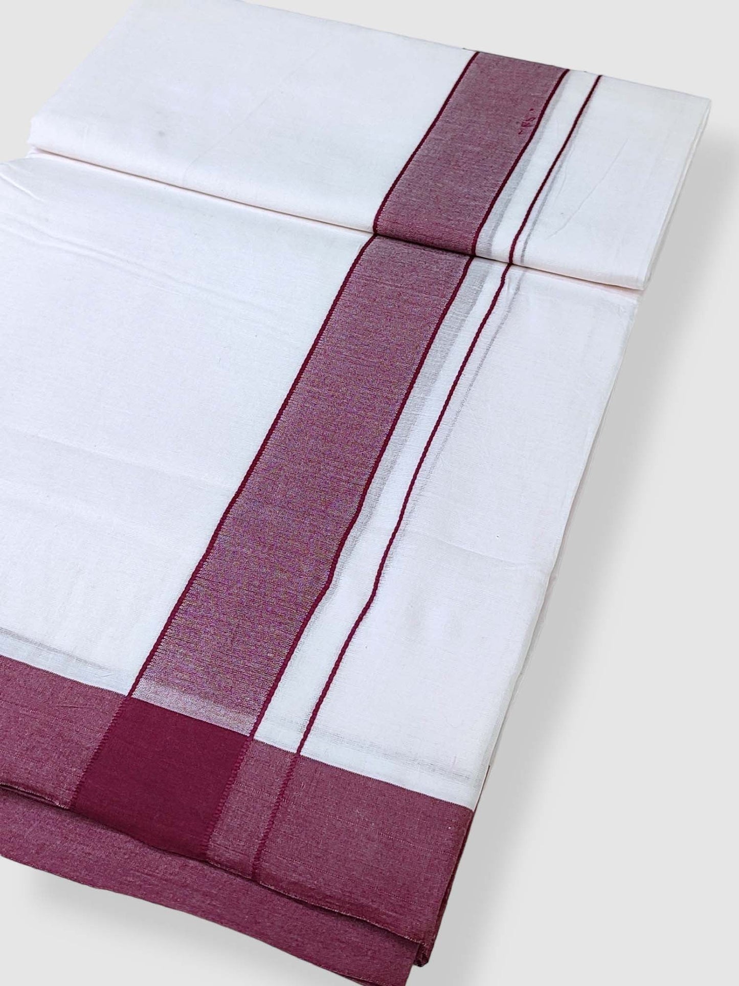 Cotton White Dhoti/Mundu for Men