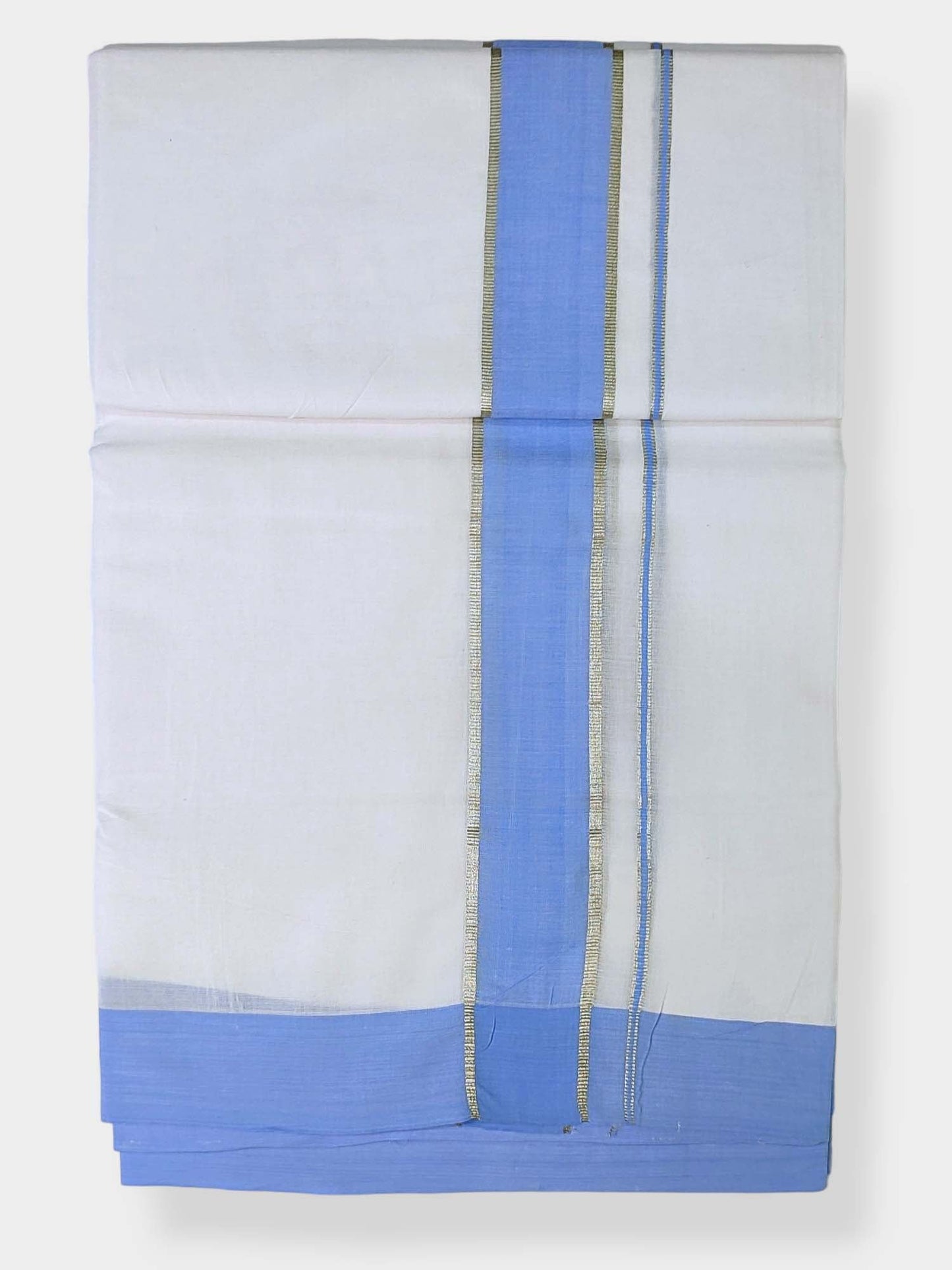 Cotton White Dhoti/Mundu for Men
