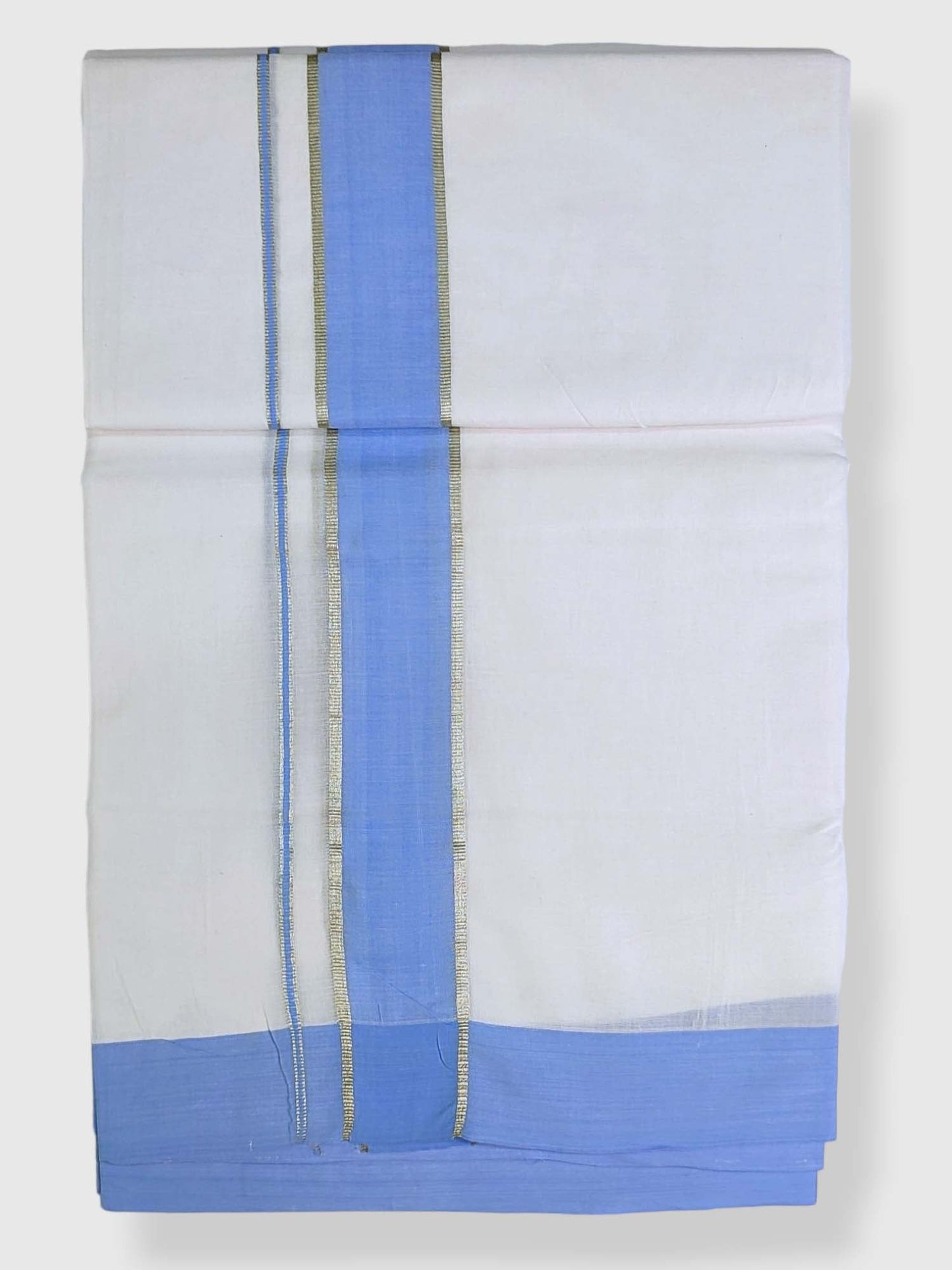 Cotton White Dhoti/Mundu for Men
