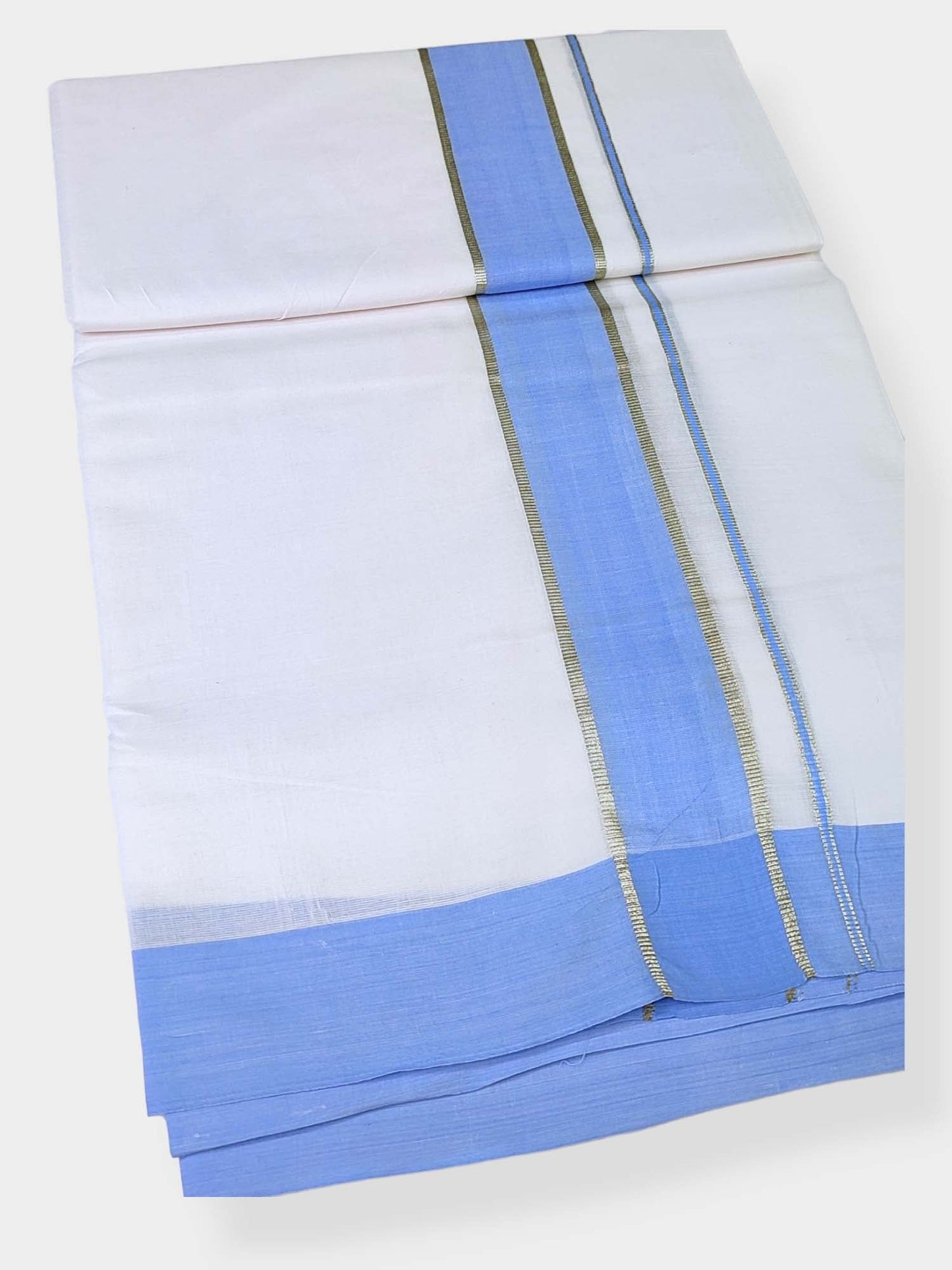 Cotton White Dhoti/Mundu for Men