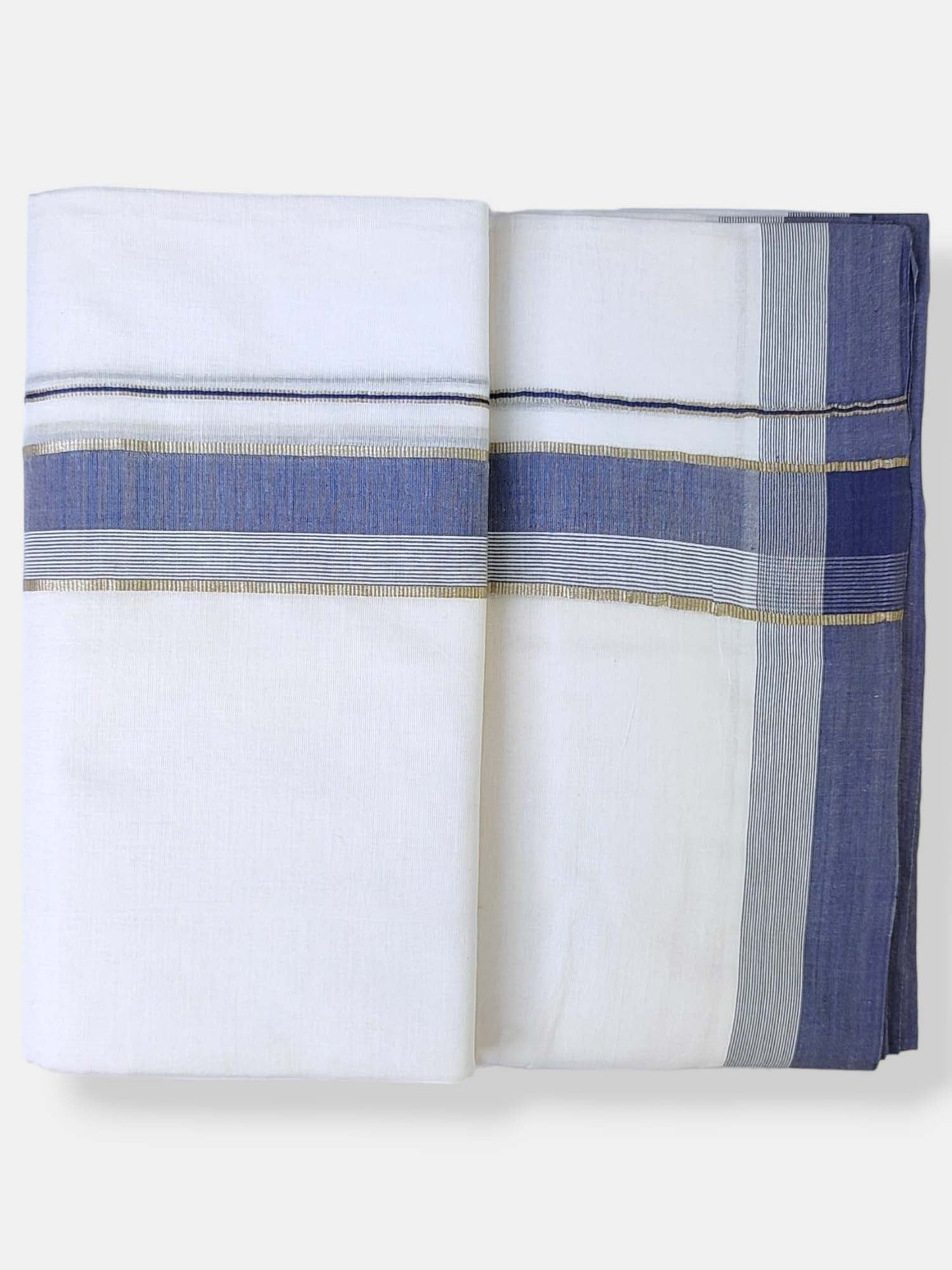 Cotton White Dhoti/Mundu for Men