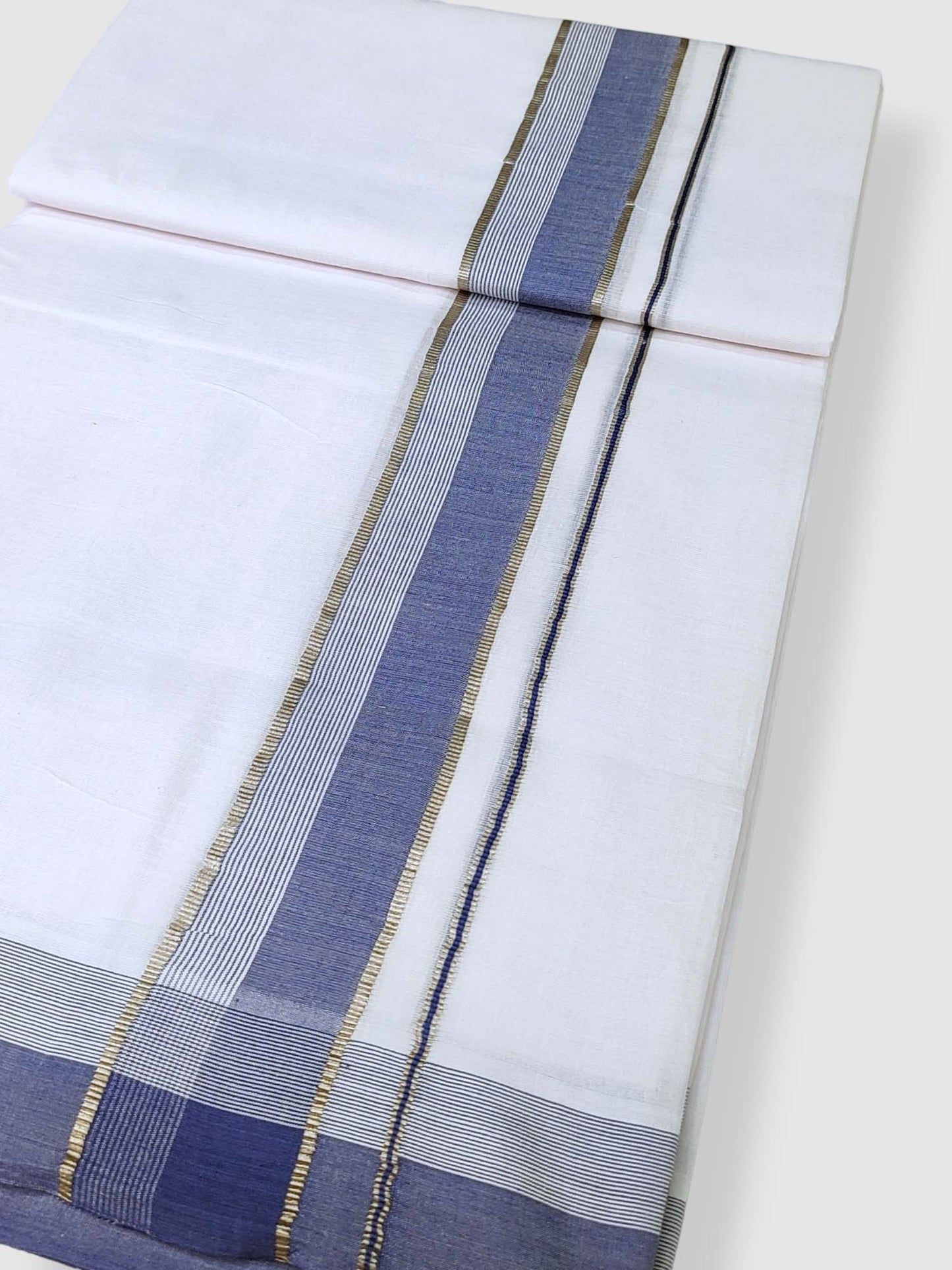 Cotton White Dhoti/Mundu for Men