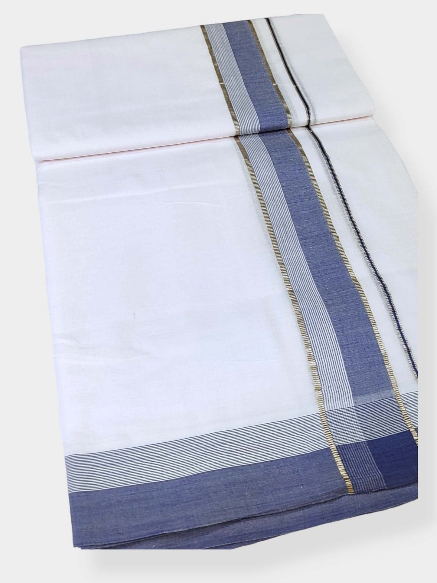 Cotton White Dhoti/Mundu for Men