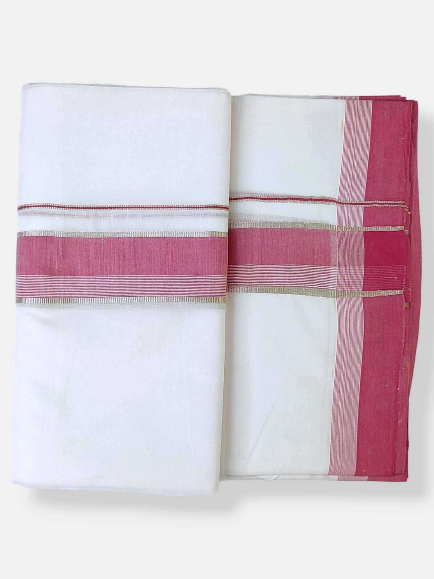 Cotton White Dhoti/Mundu for Men