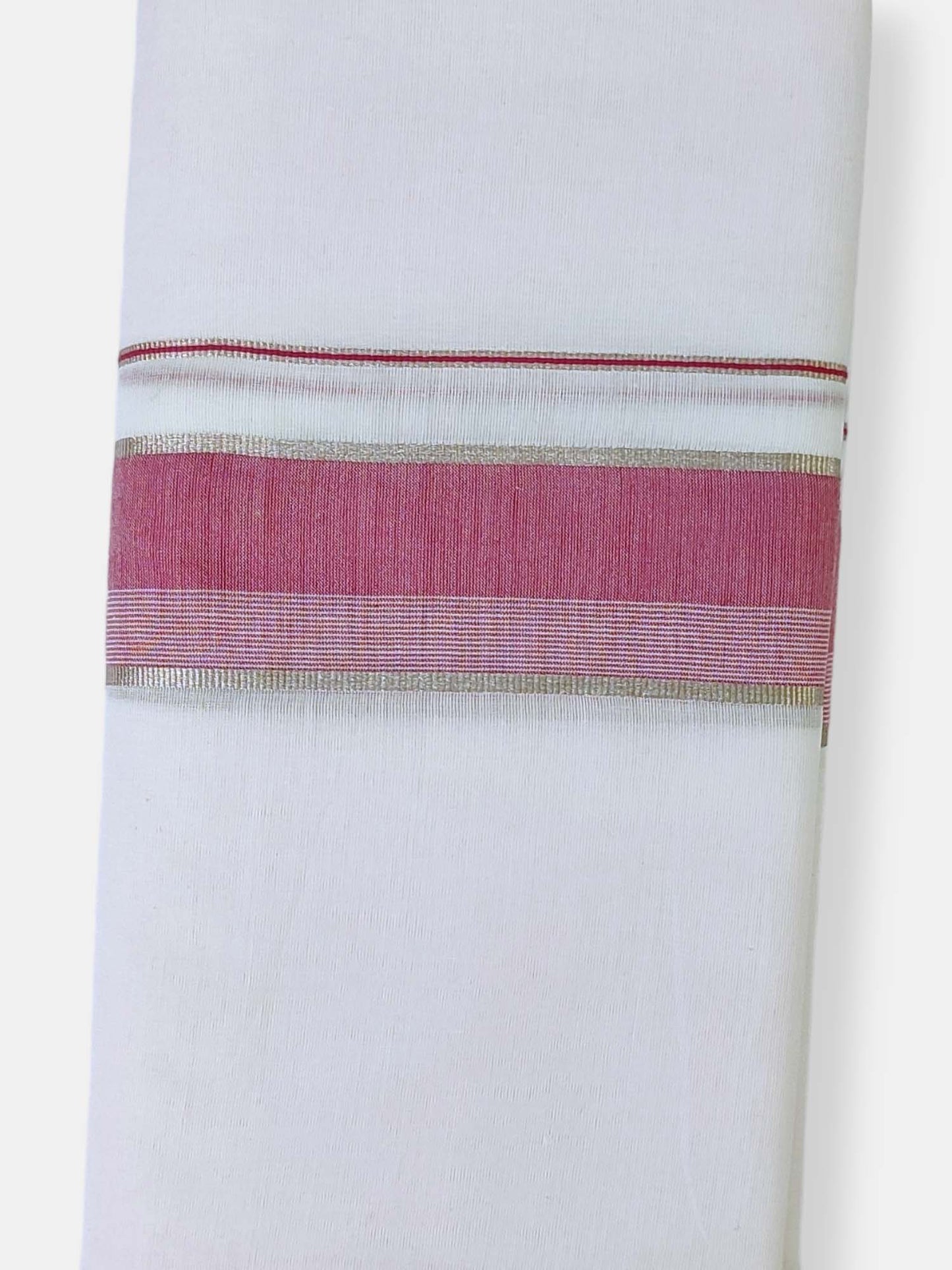 Cotton White Dhoti/Mundu for Men