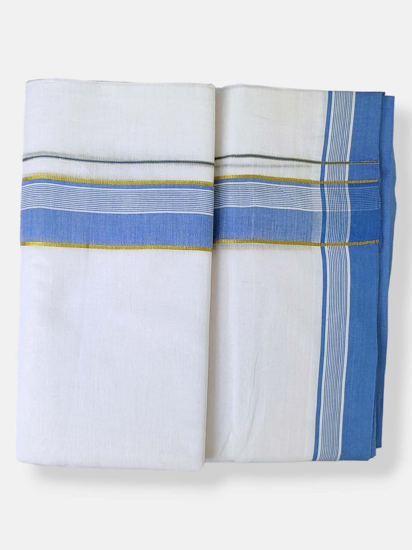 Cotton White Dhoti/Mundu for Men