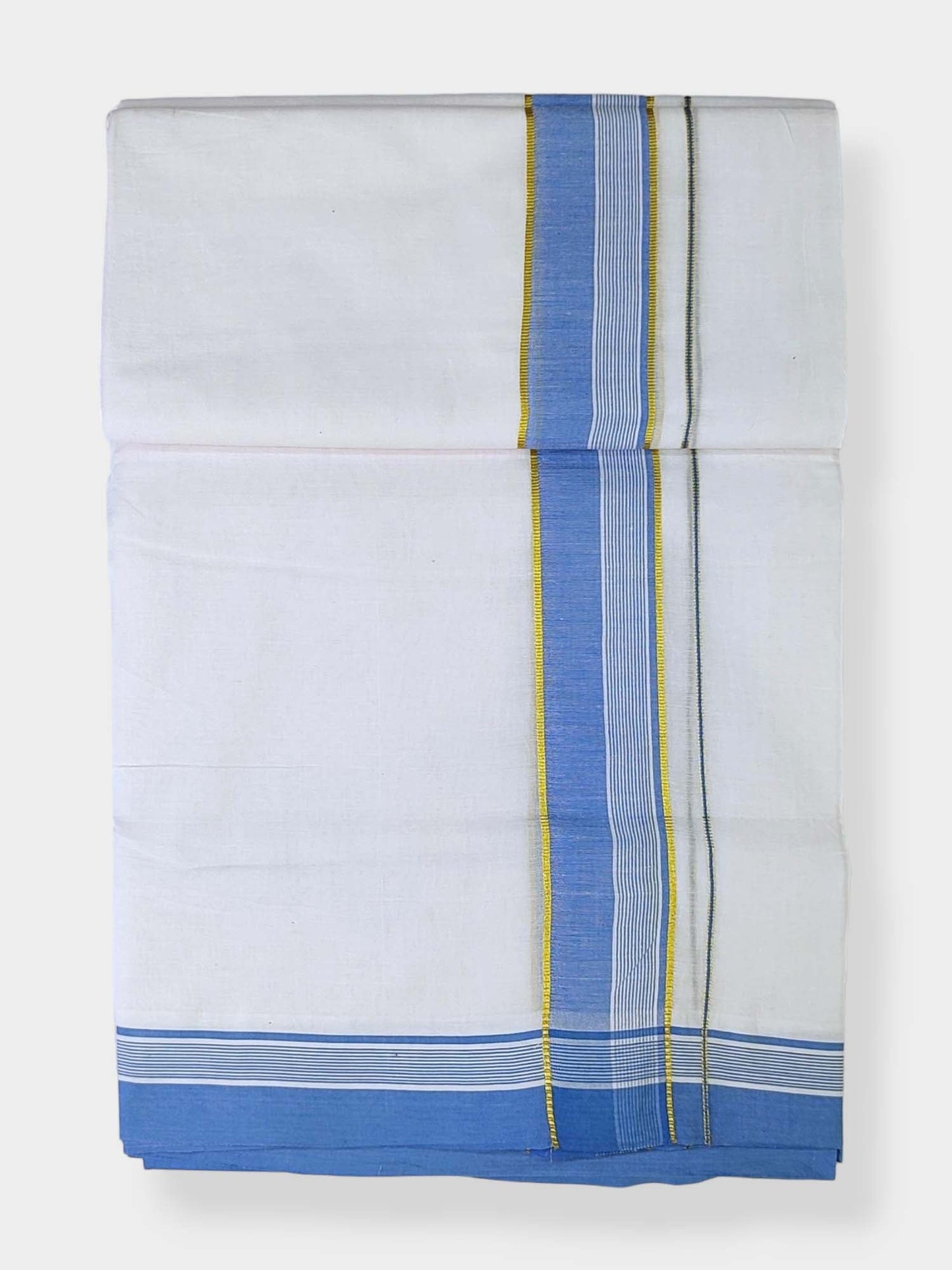 Cotton White Dhoti/Mundu for Men