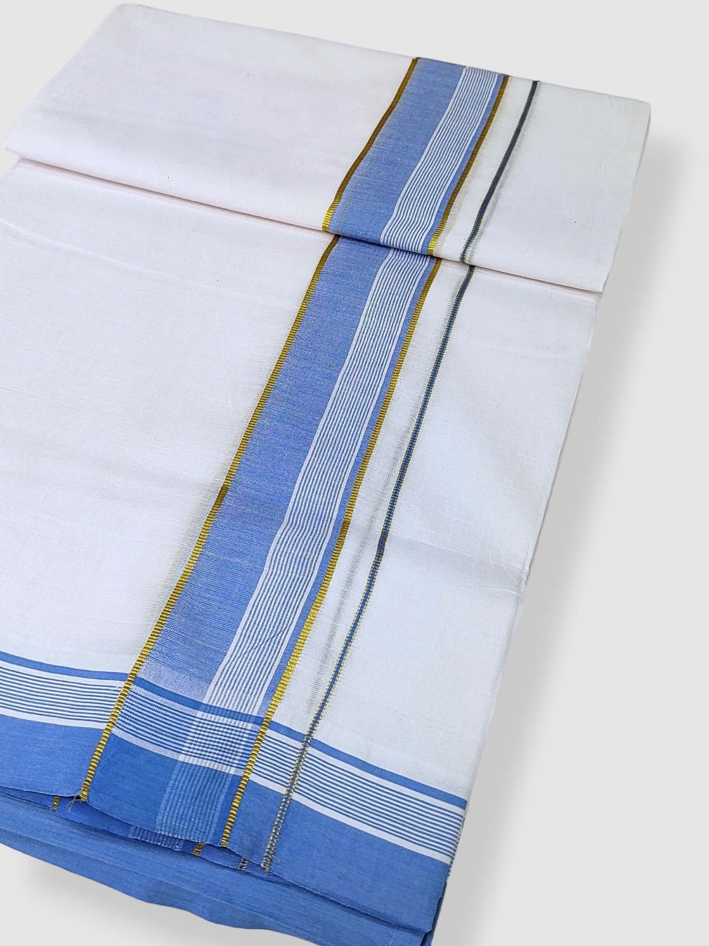Cotton White Dhoti/Mundu for Men
