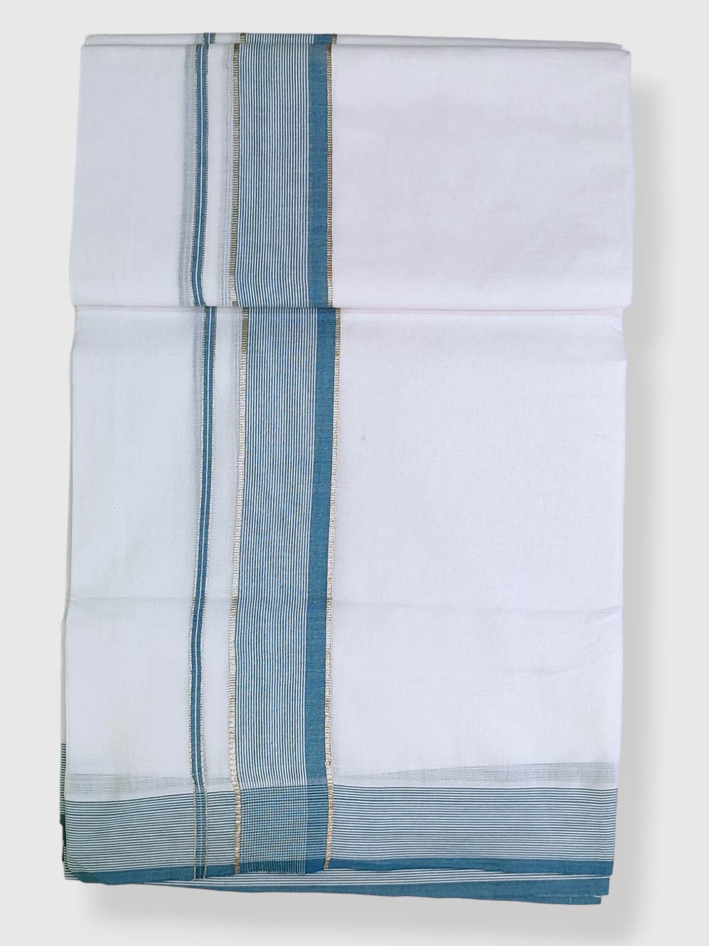 Cotton White Dhoti/Mundu for Men