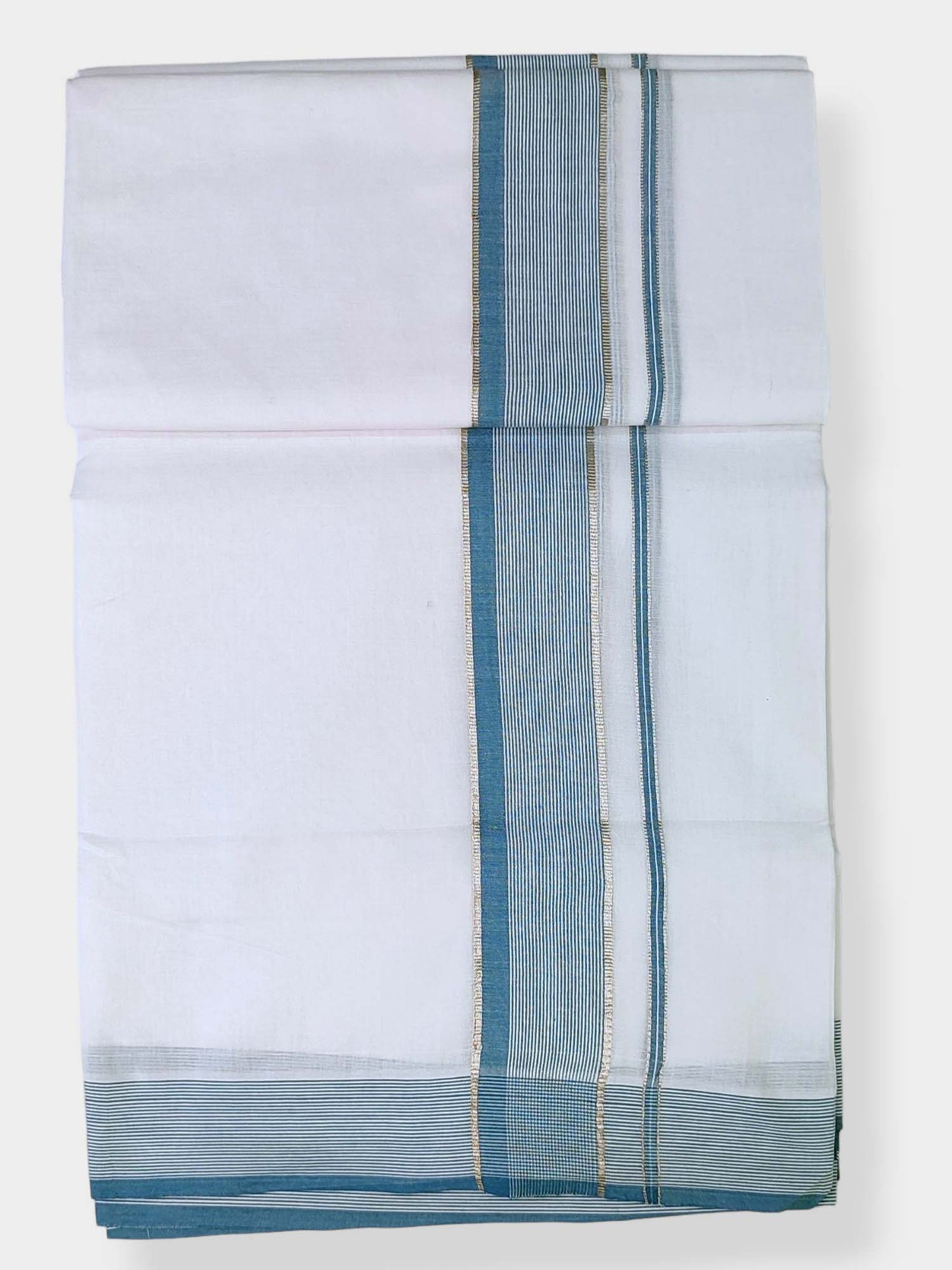 Cotton White Dhoti/Mundu for Men