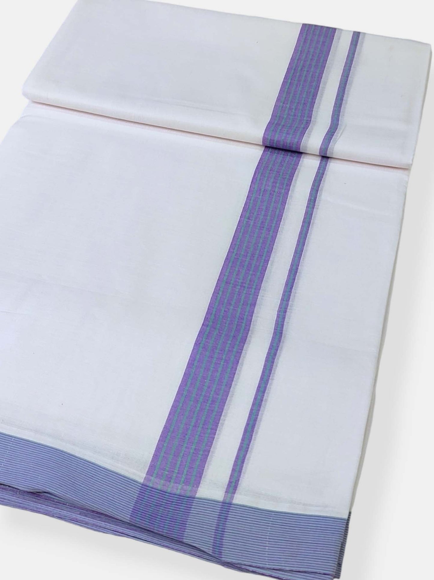 Cotton White Dhoti/Mundu for Men