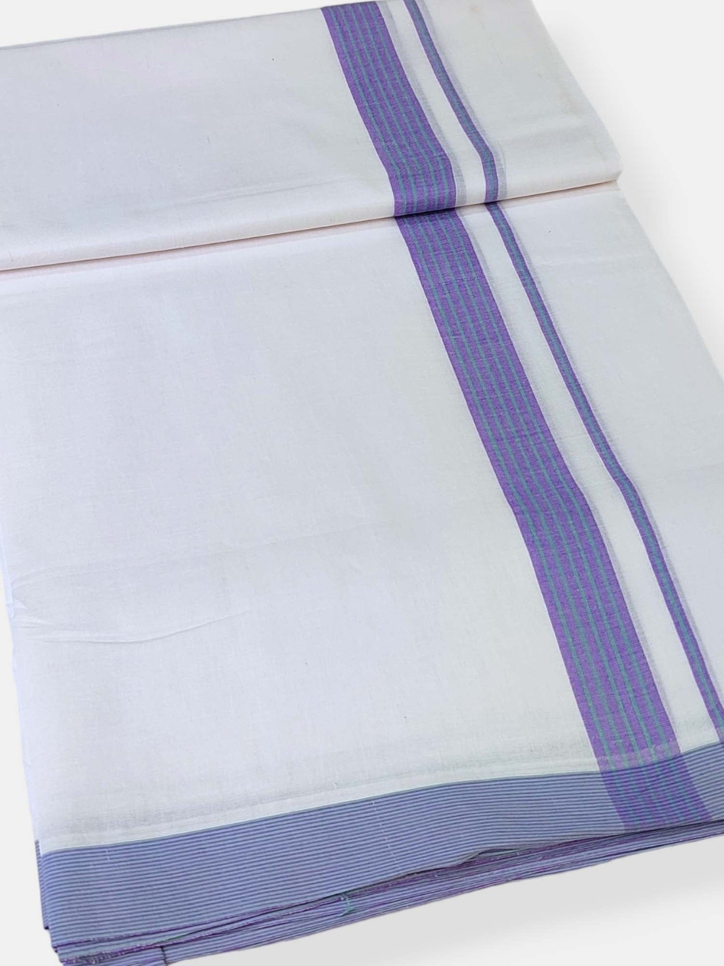 Cotton White Dhoti/Mundu for Men