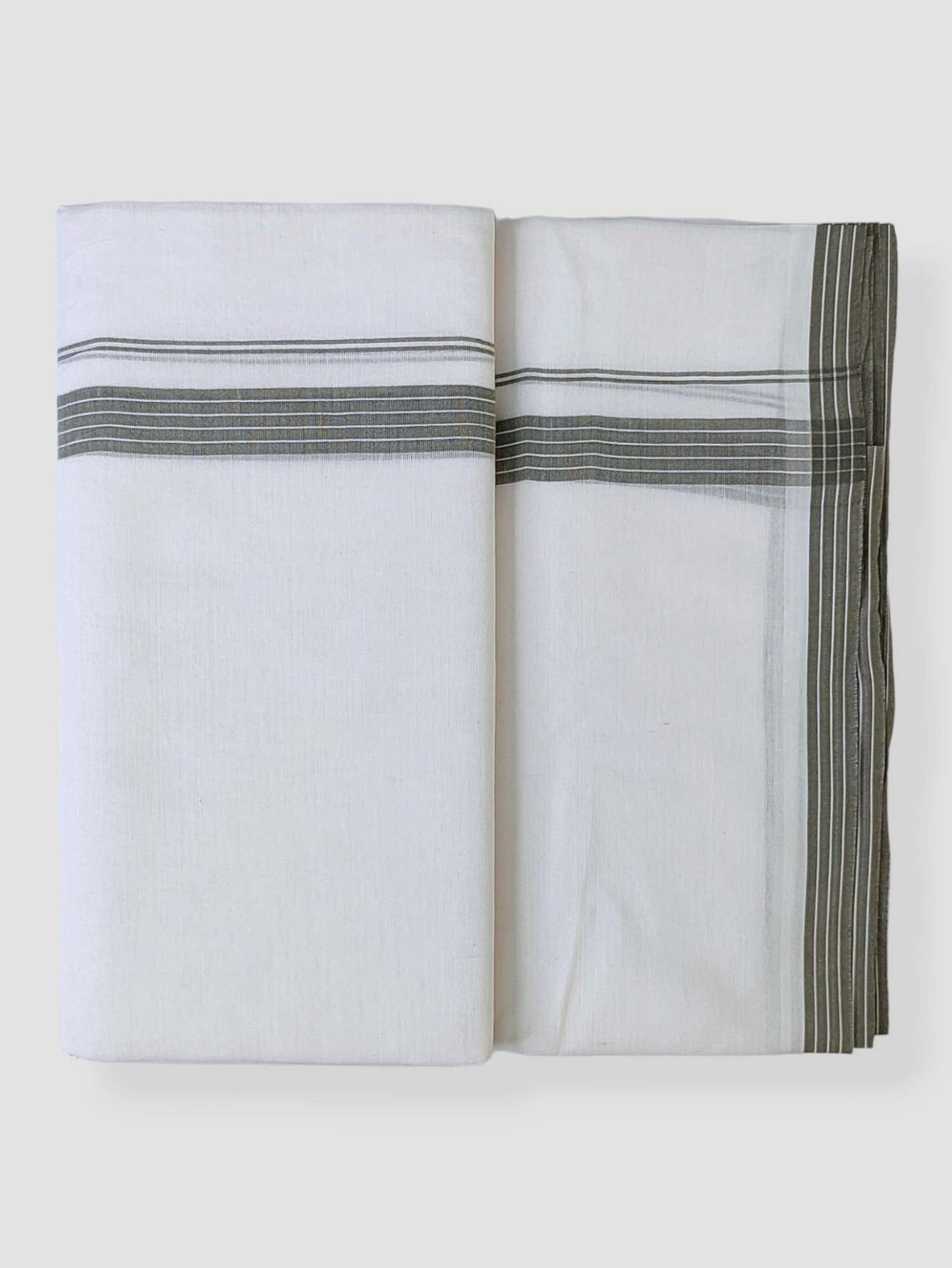 Cotton White Dhoti/Mundu for Men
