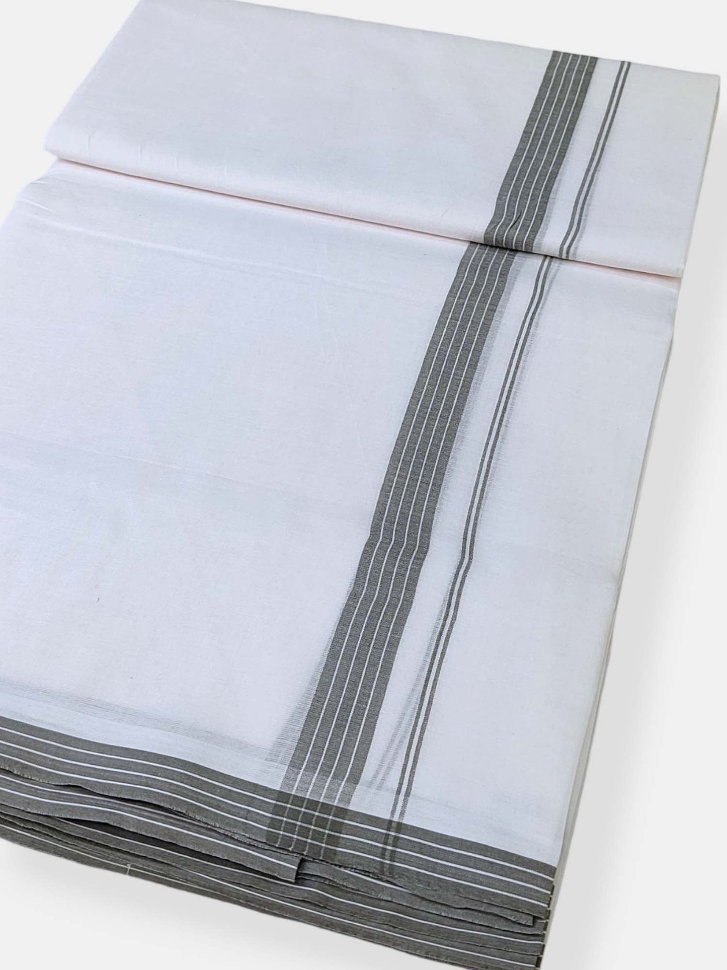 Cotton White Dhoti/Mundu for Men