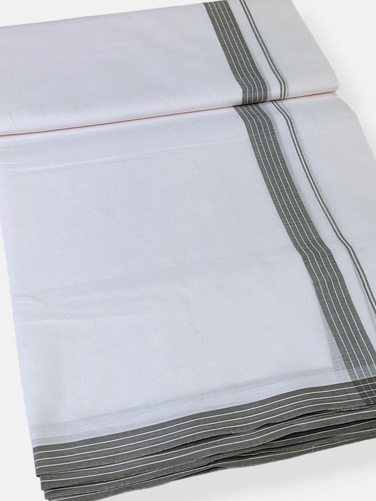 Cotton White Dhoti/Mundu for Men