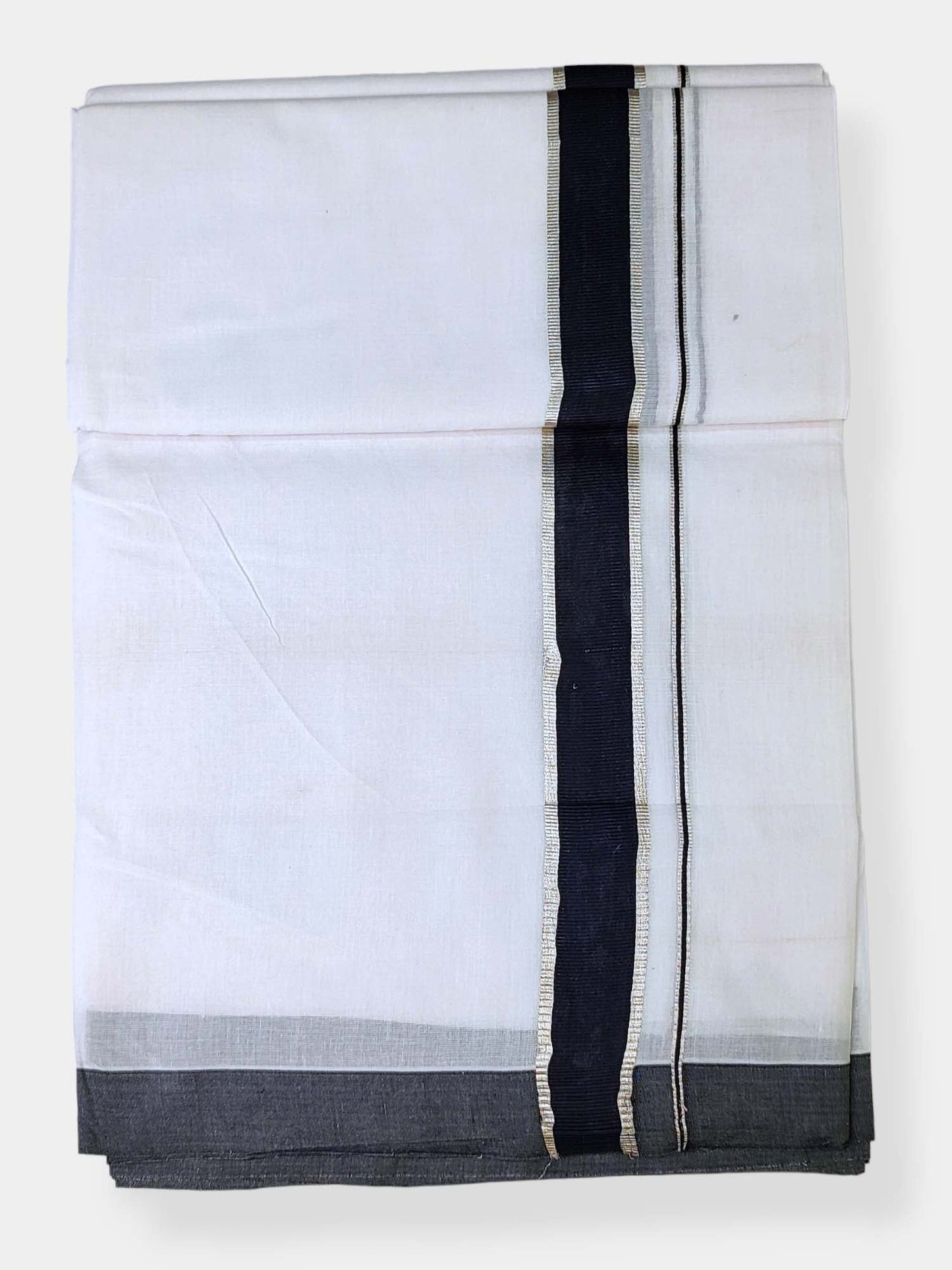 Cotton White Dhoti/Mundu for Men