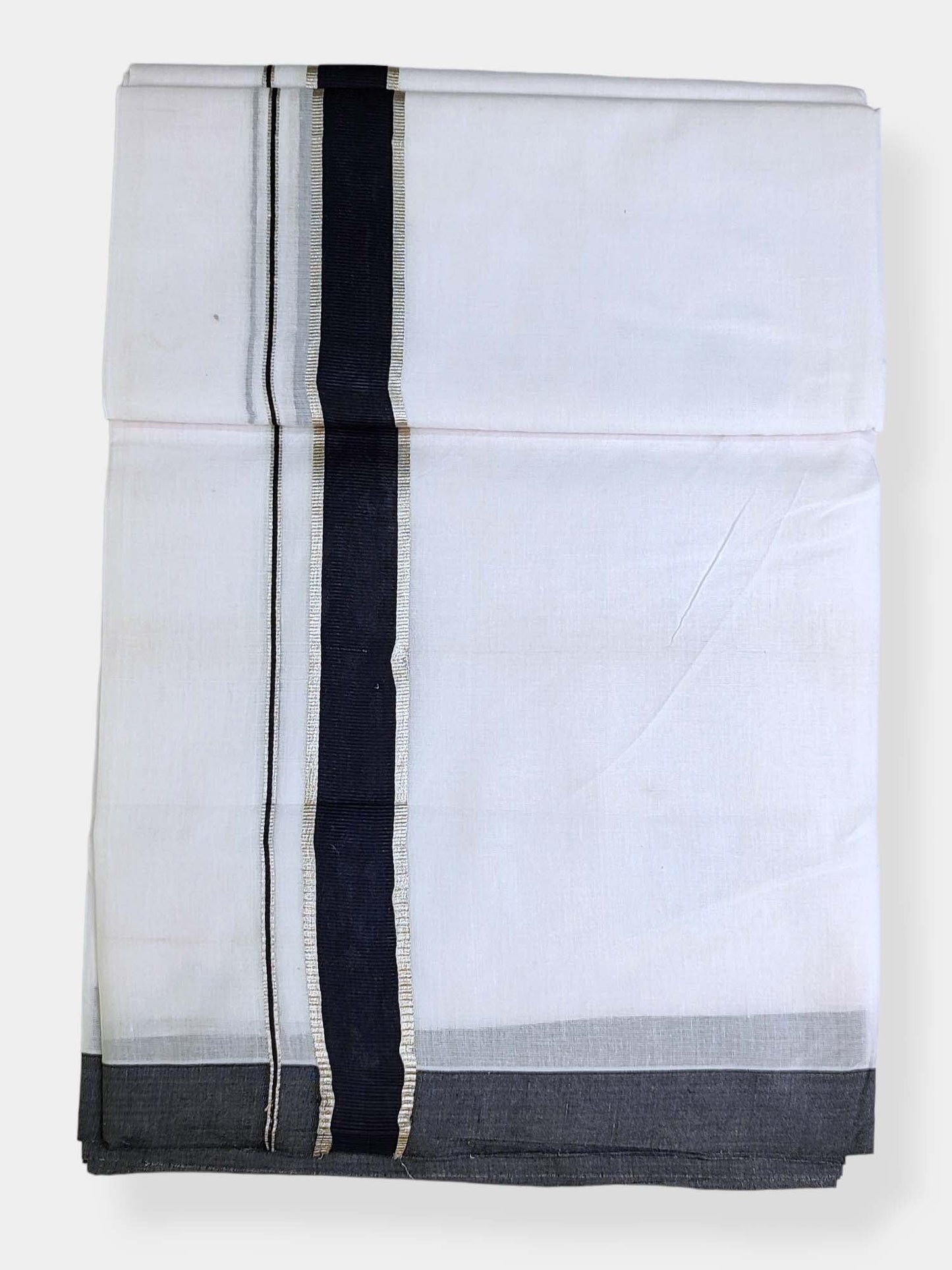 Cotton White Dhoti/Mundu for Men