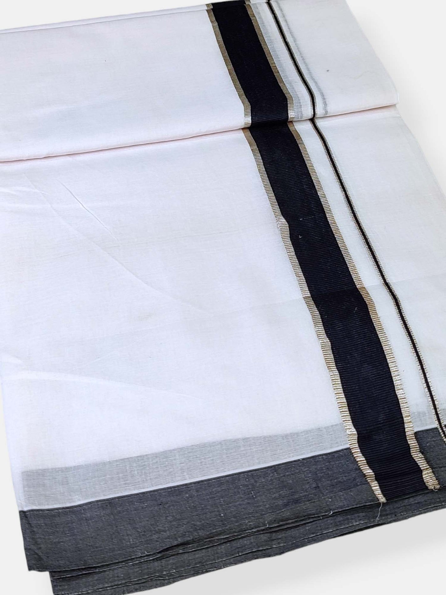 Cotton White Dhoti/Mundu for Men