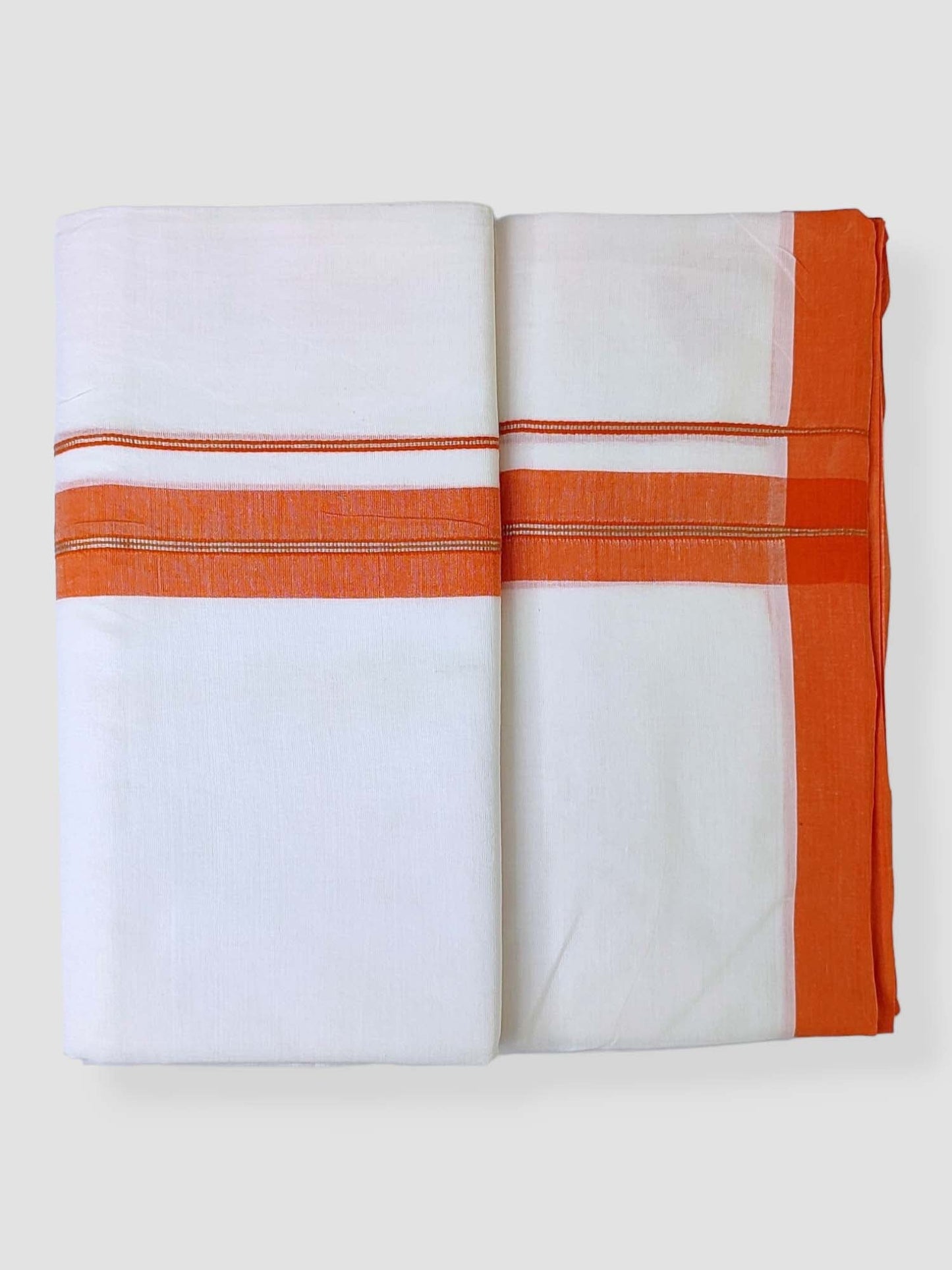 Cotton White Dhoti/Mundu for Men