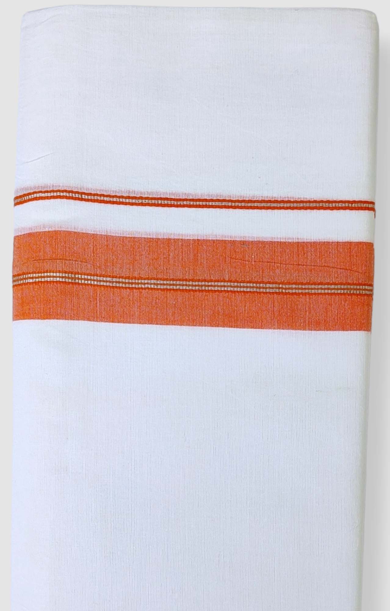 Cotton White Dhoti/Mundu for Men