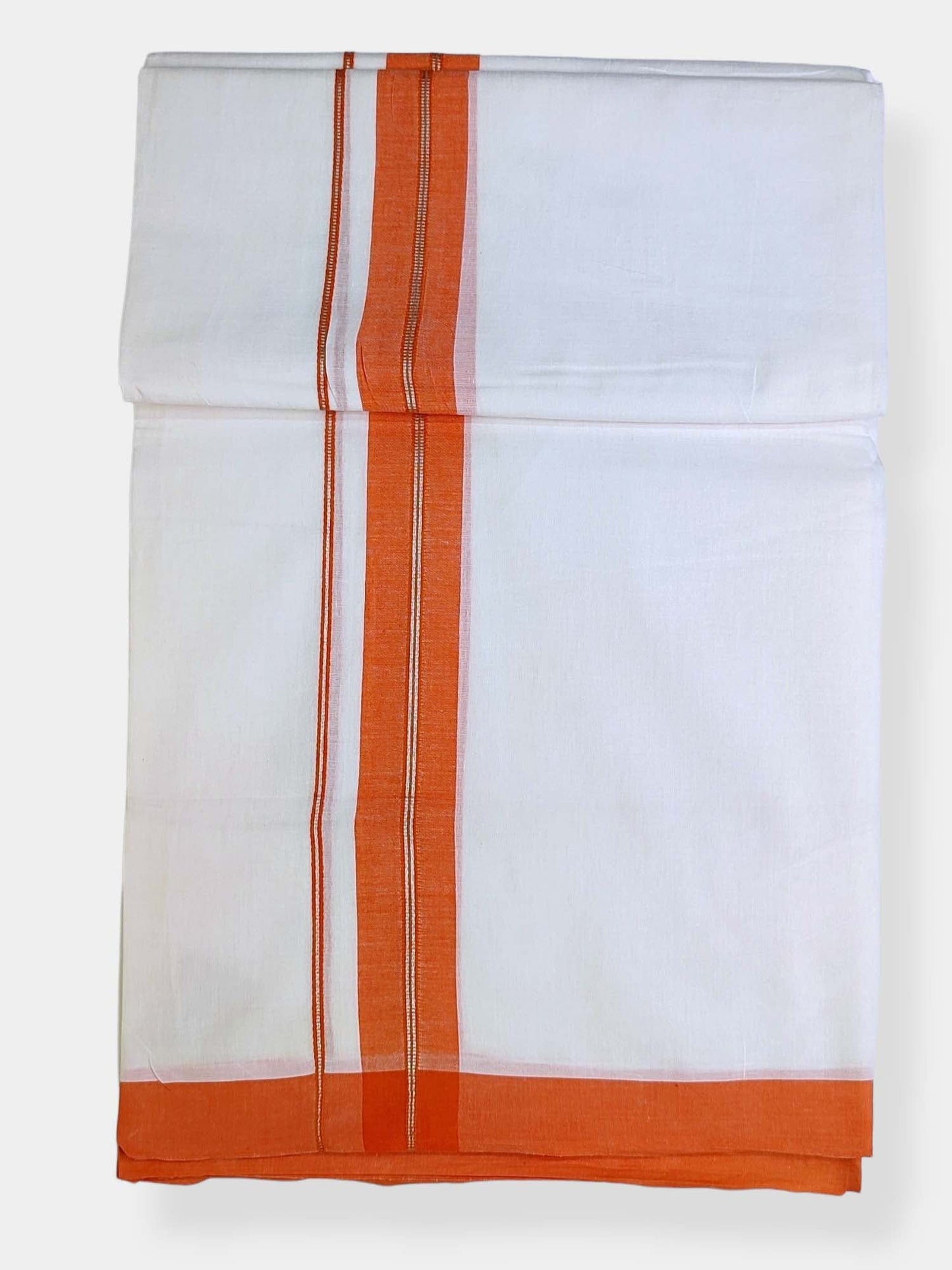 Cotton White Dhoti/Mundu for Men