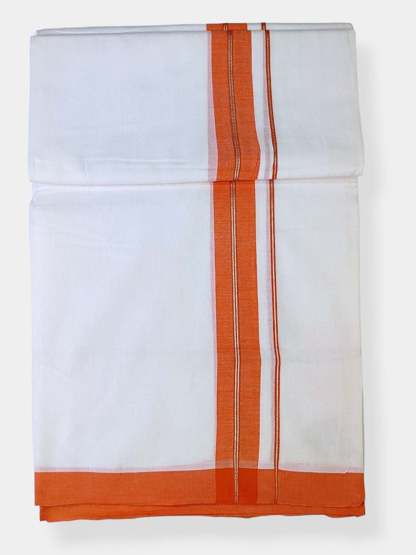 Cotton White Dhoti/Mundu for Men