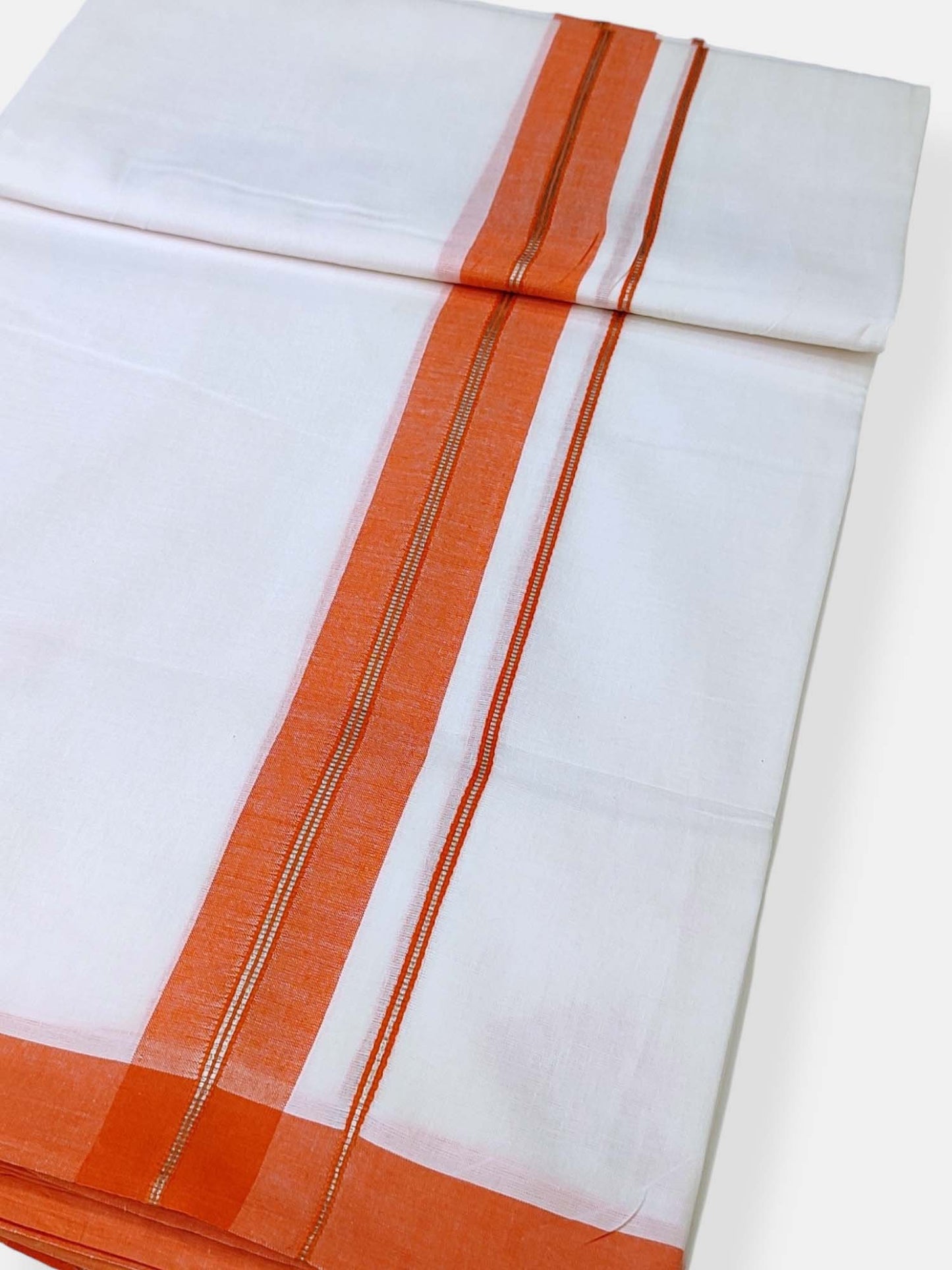 Cotton White Dhoti/Mundu for Men