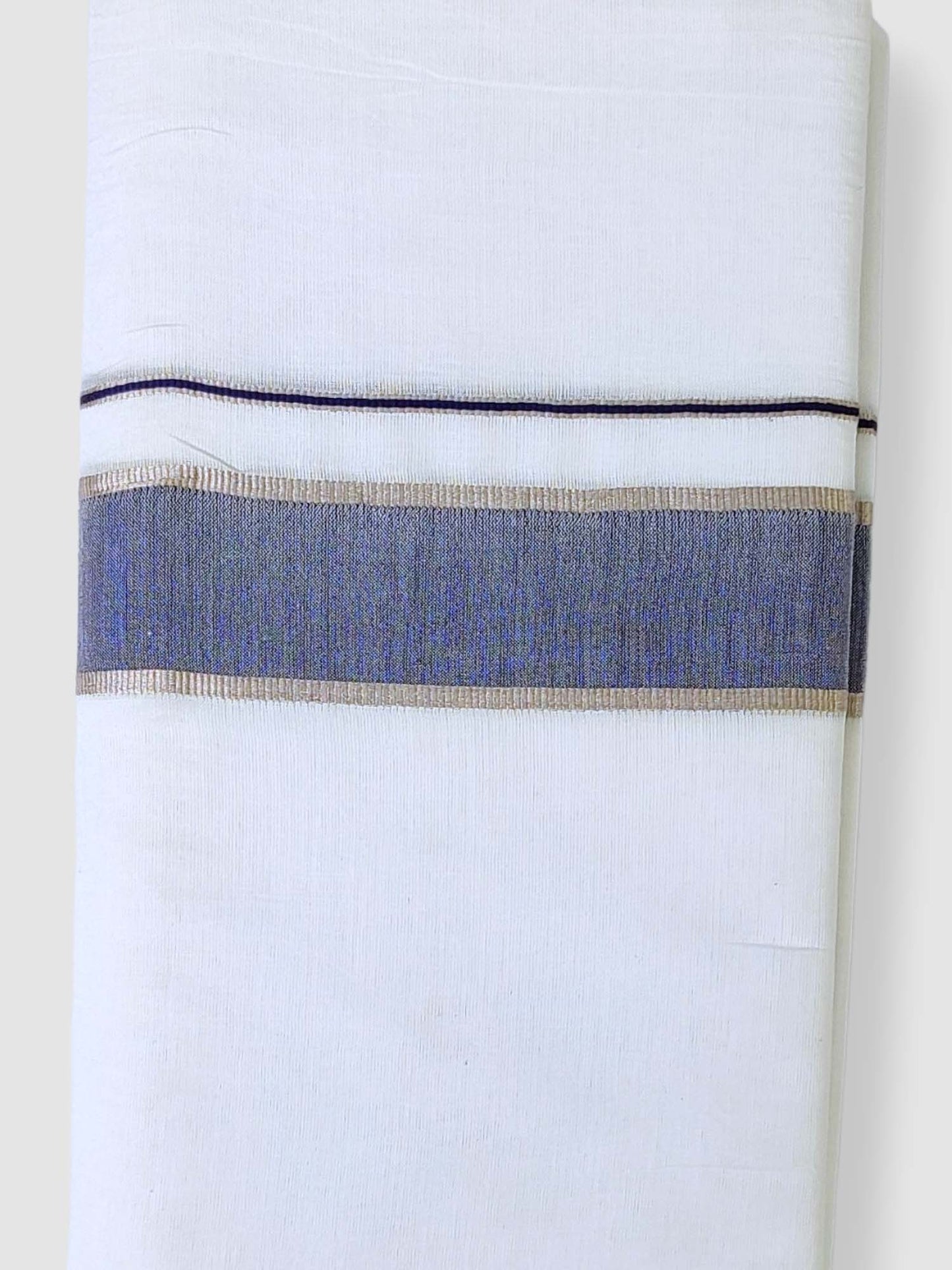 Cotton White Dhoti/Mundu for Men
