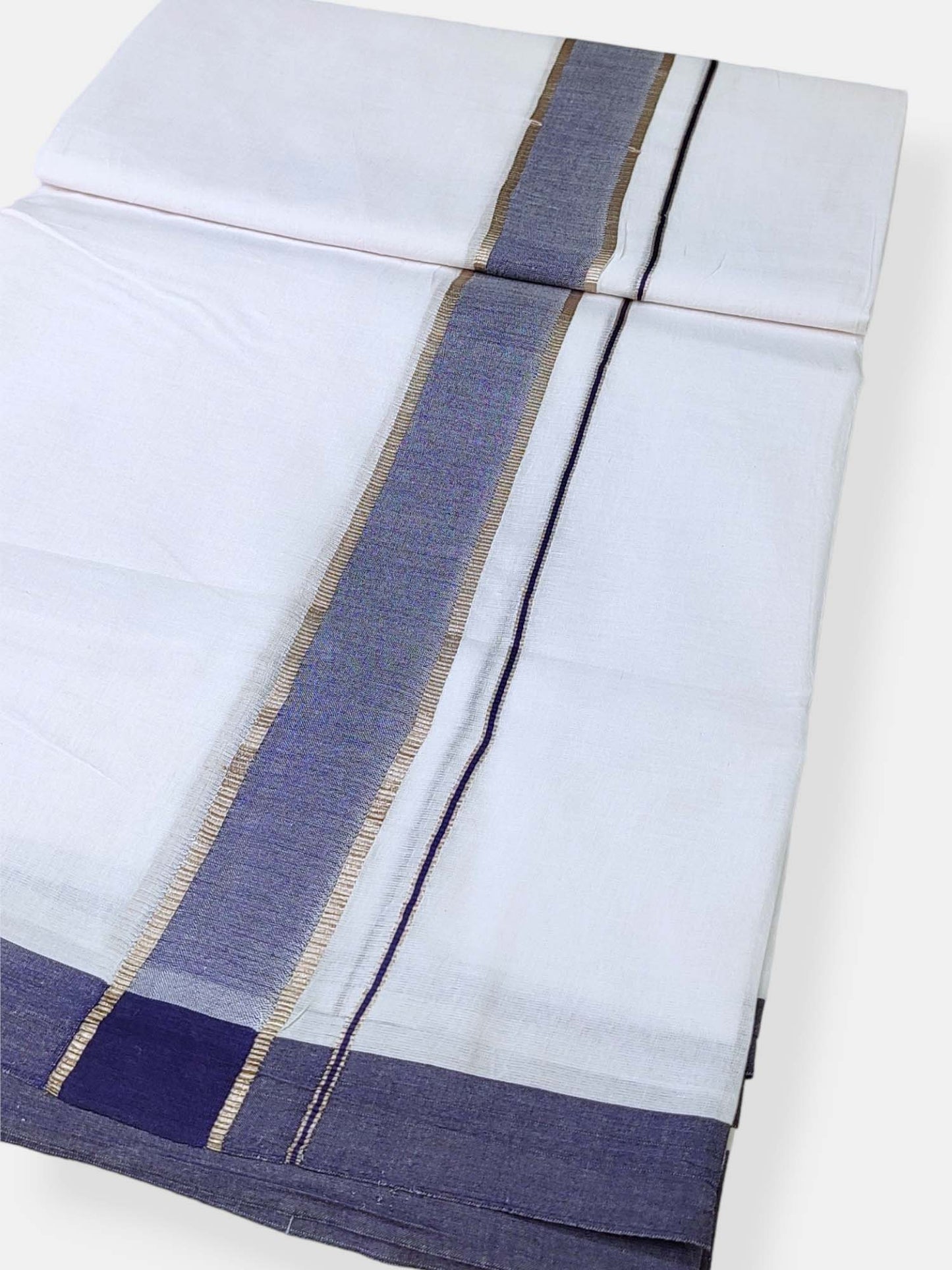 Cotton White Dhoti/Mundu for Men