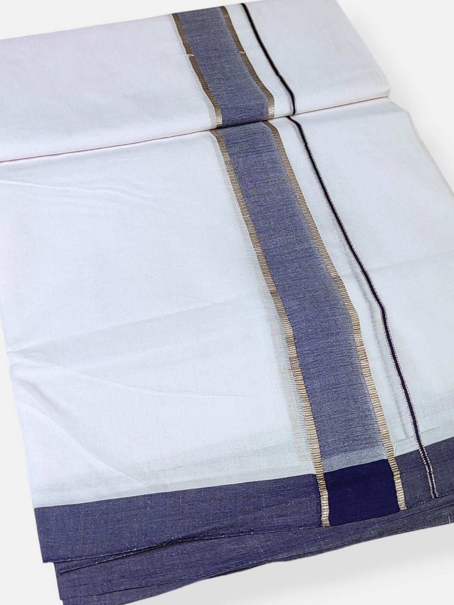 Cotton White Dhoti/Mundu for Men