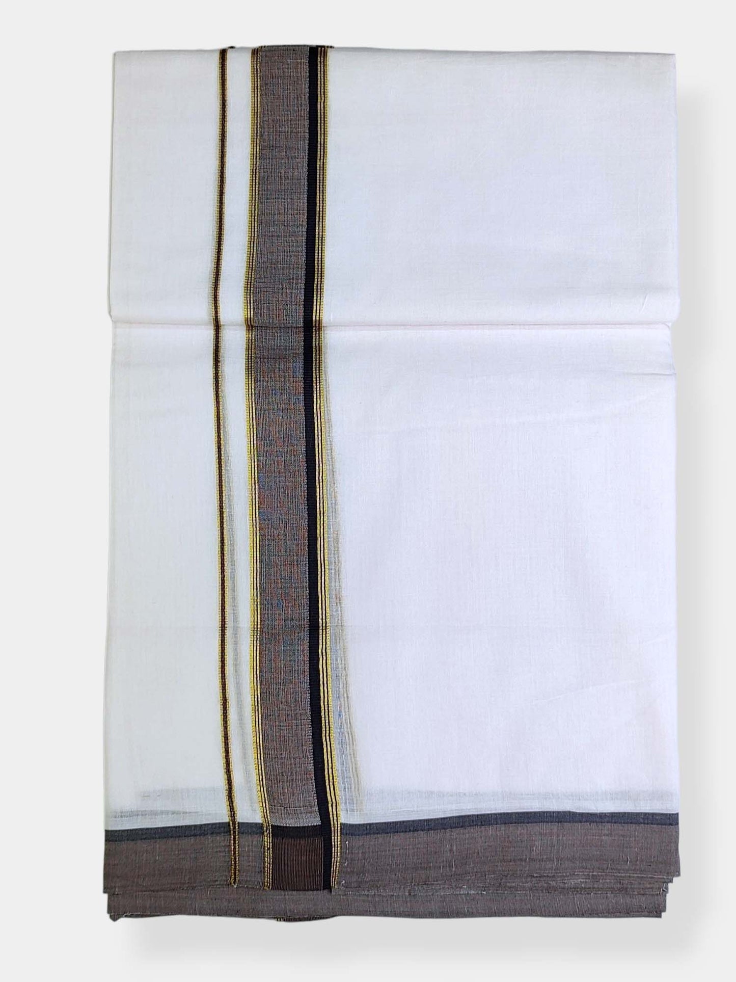 Cotton White Dhoti/Mundu for Men