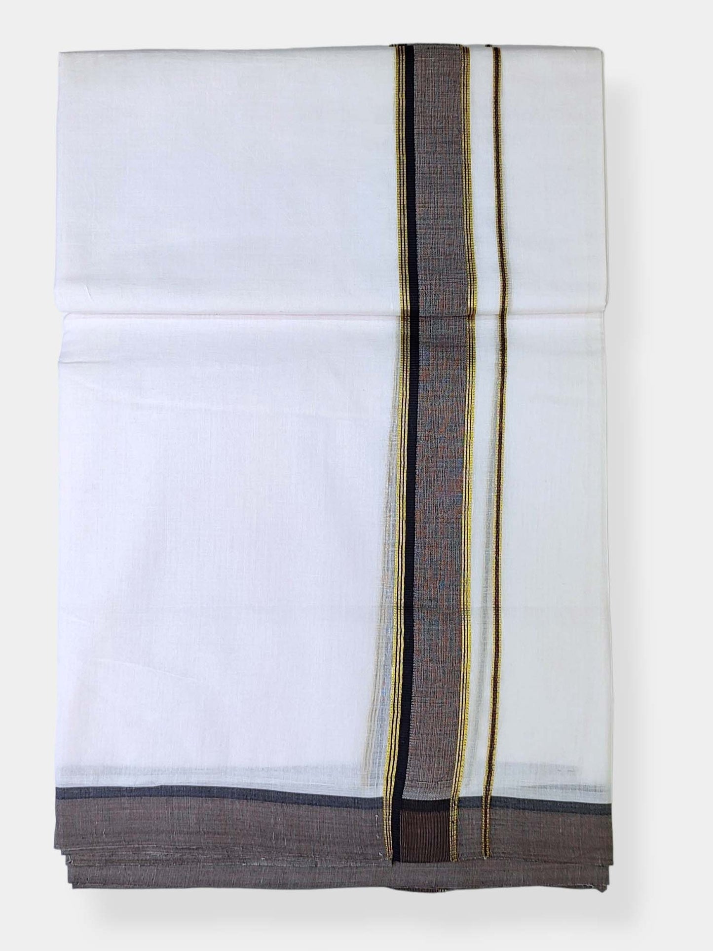 Cotton White Dhoti/Mundu for Men