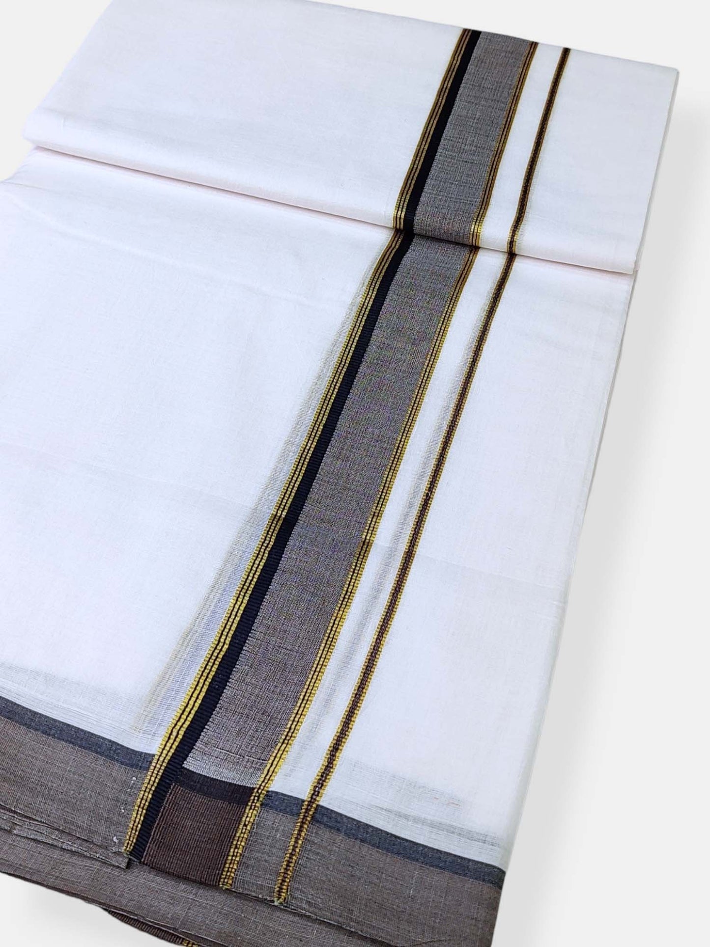 Cotton White Dhoti/Mundu for Men
