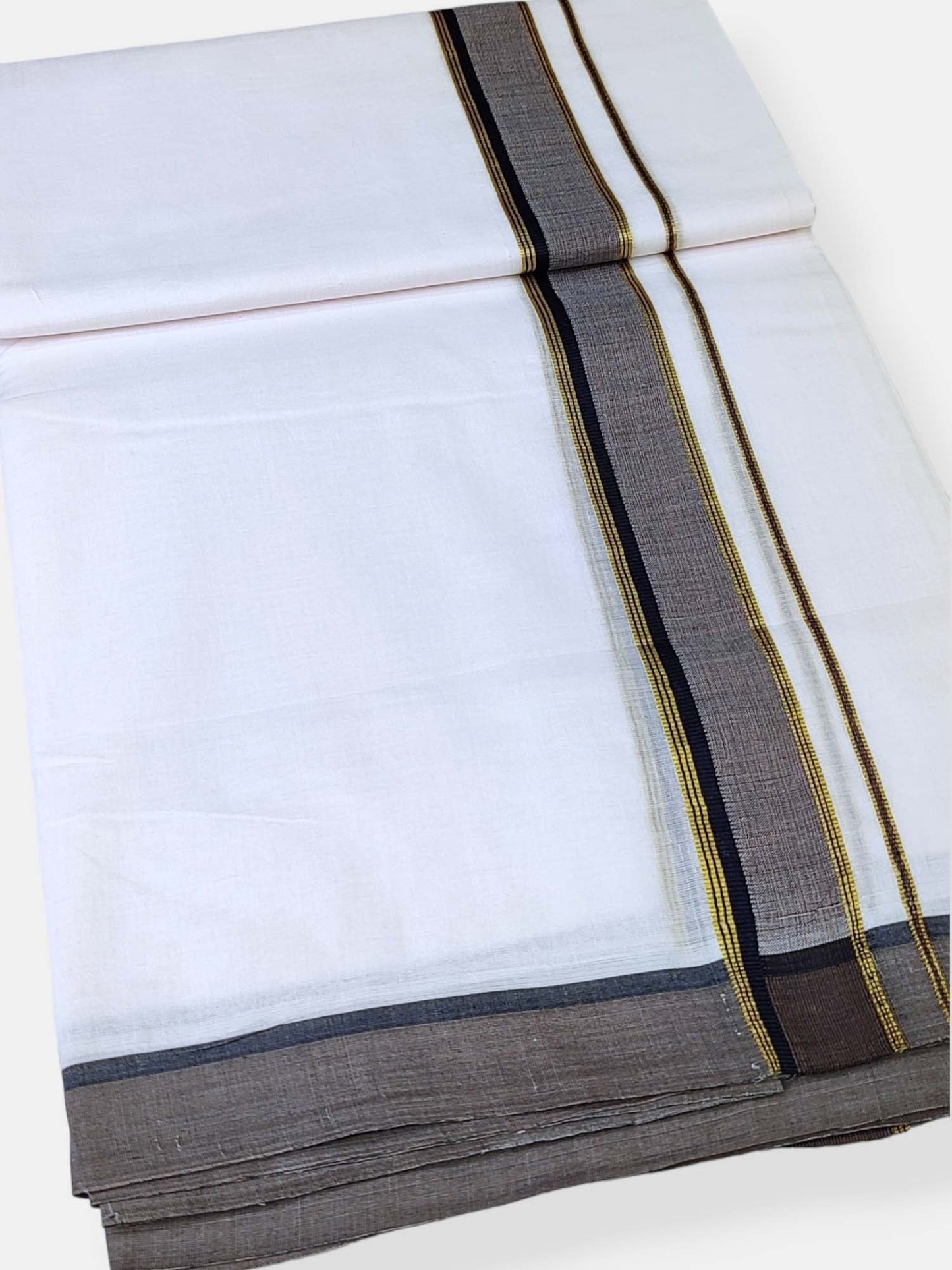 Cotton White Dhoti/Mundu for Men