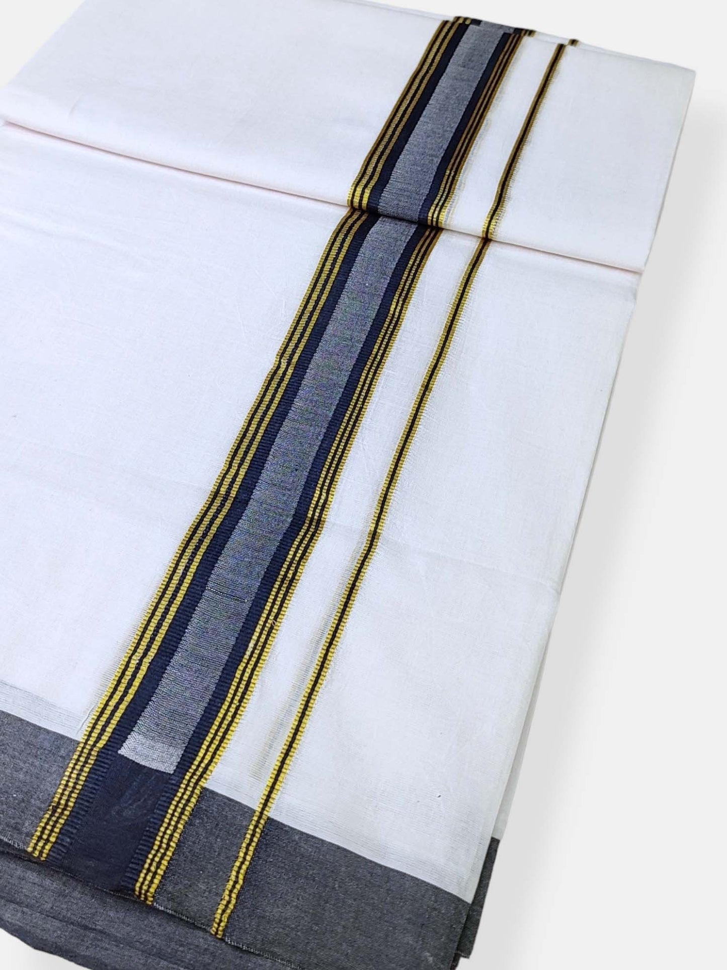Cotton White Dhoti/Mundu for Men