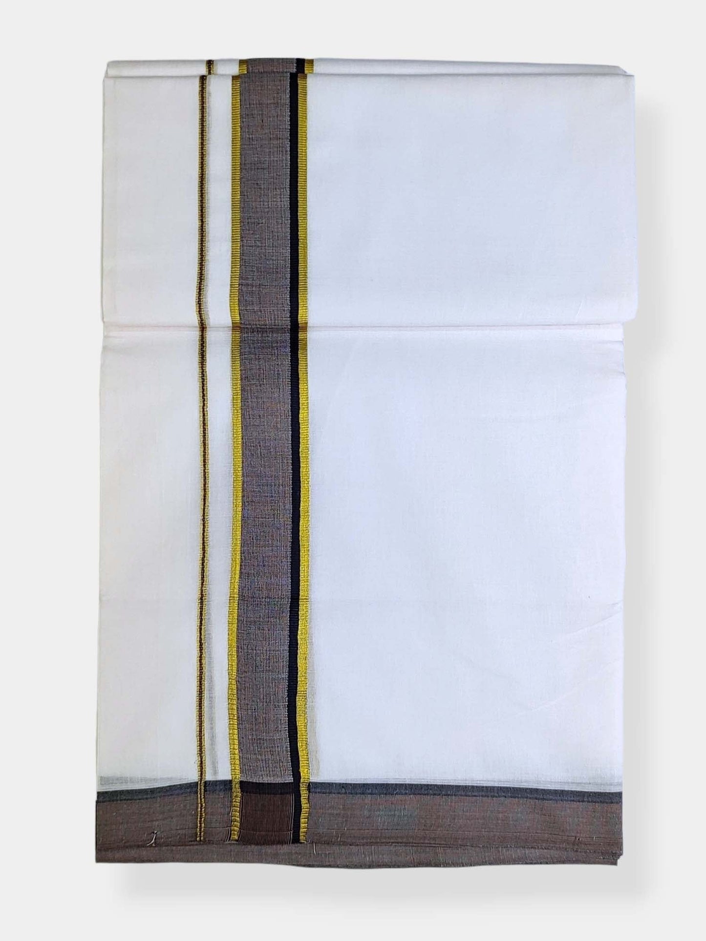 Cotton White Dhoti/Mundu for Men