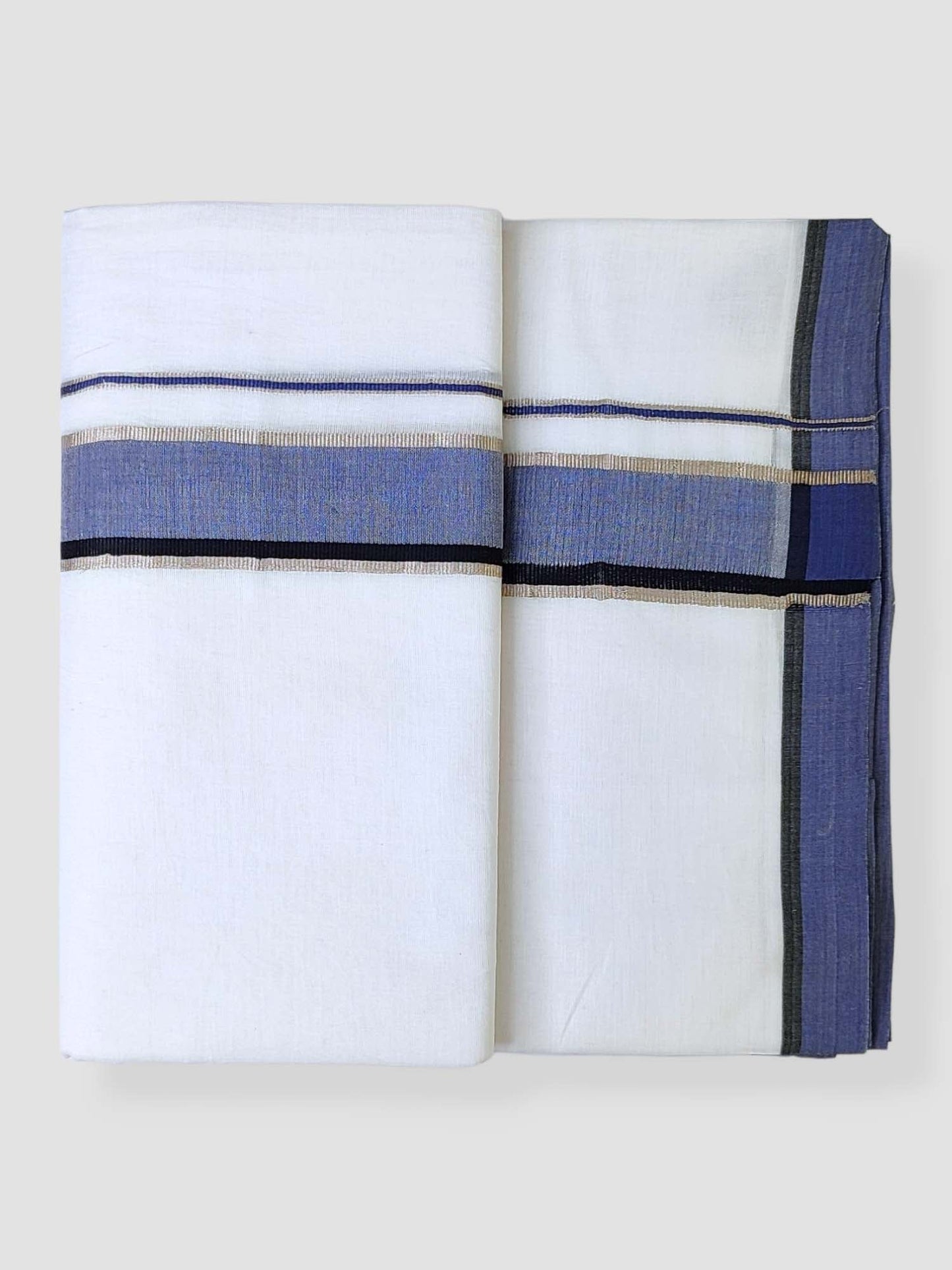 Cotton White Dhoti/Mundu for Men