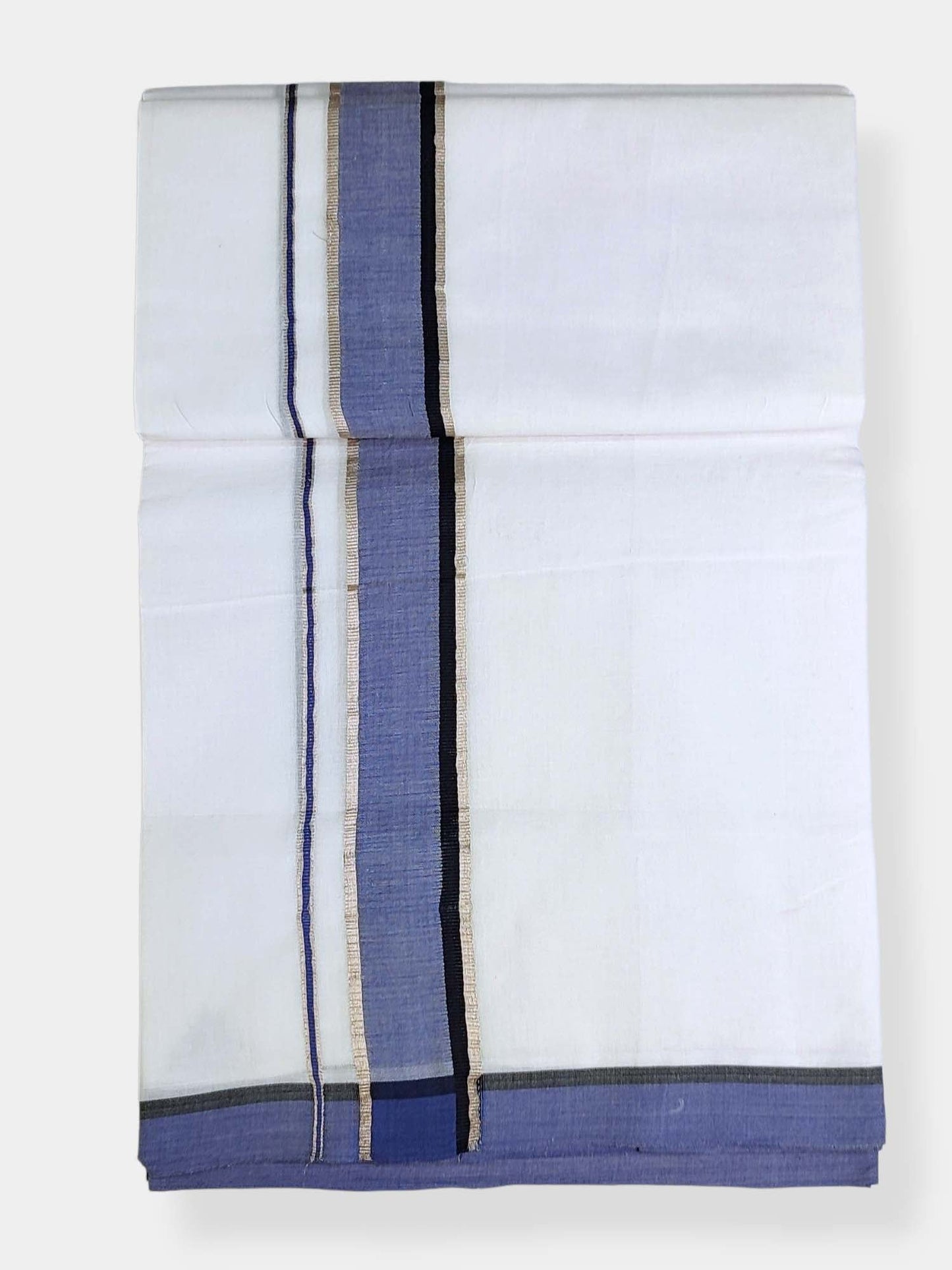 Cotton White Dhoti/Mundu for Men