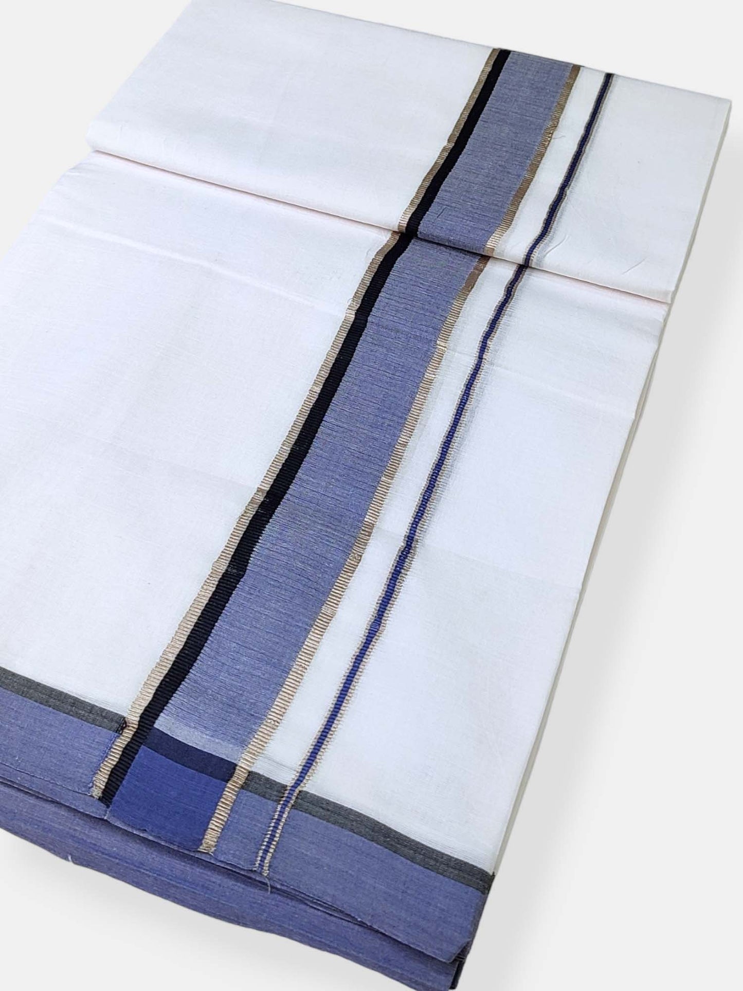 Cotton White Dhoti/Mundu for Men