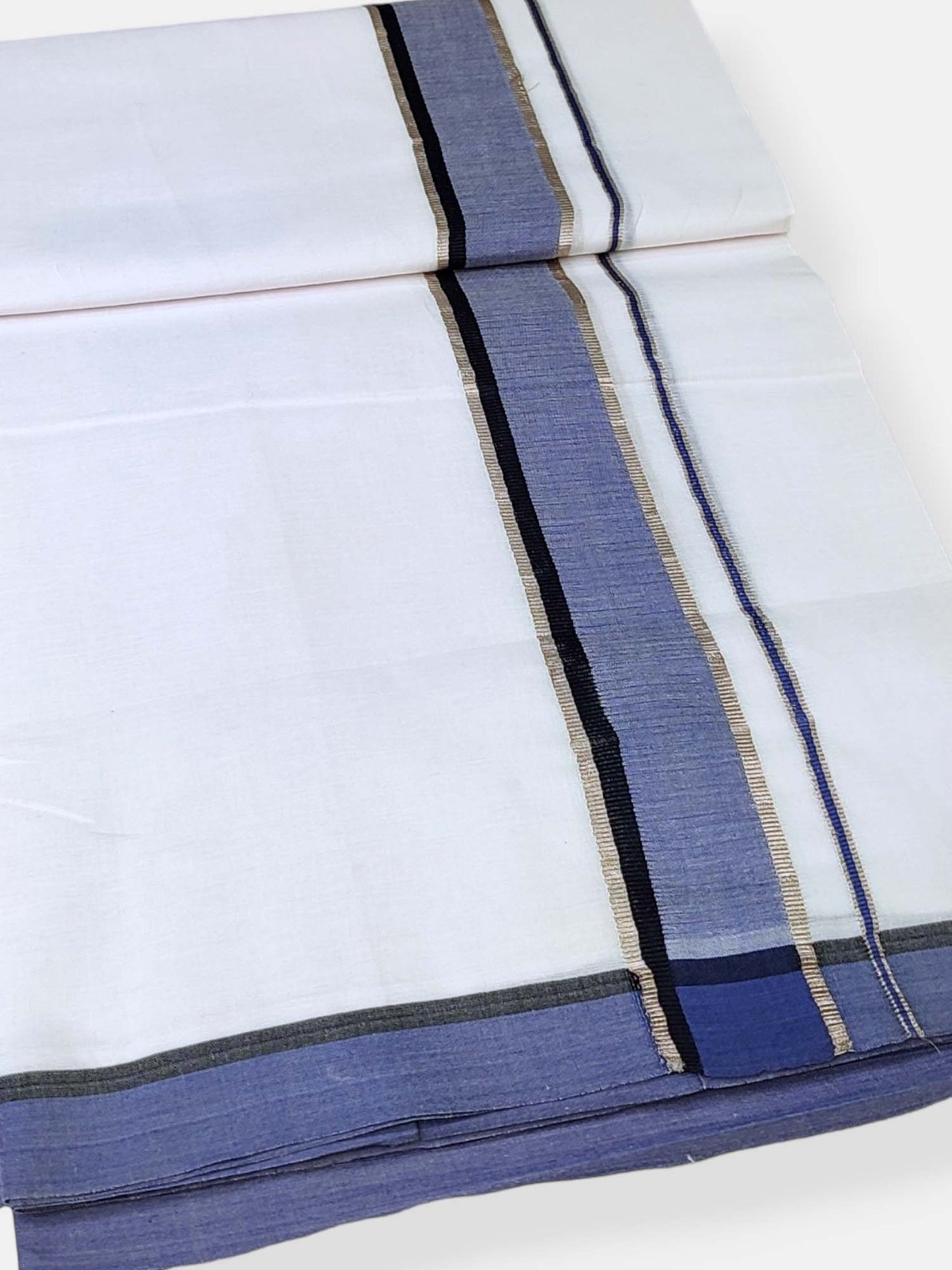 Cotton White Dhoti/Mundu for Men