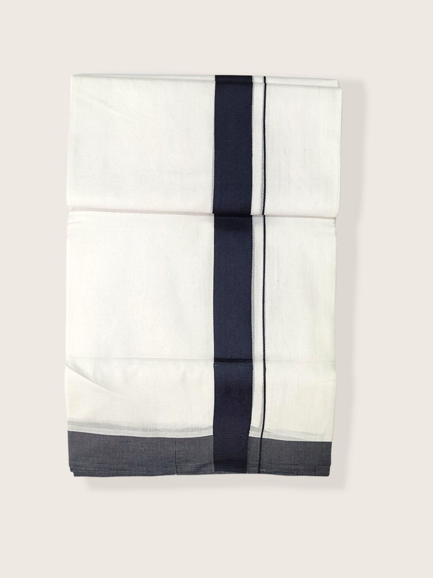 Pure Cotton White Dhoti/Mundu for Men
