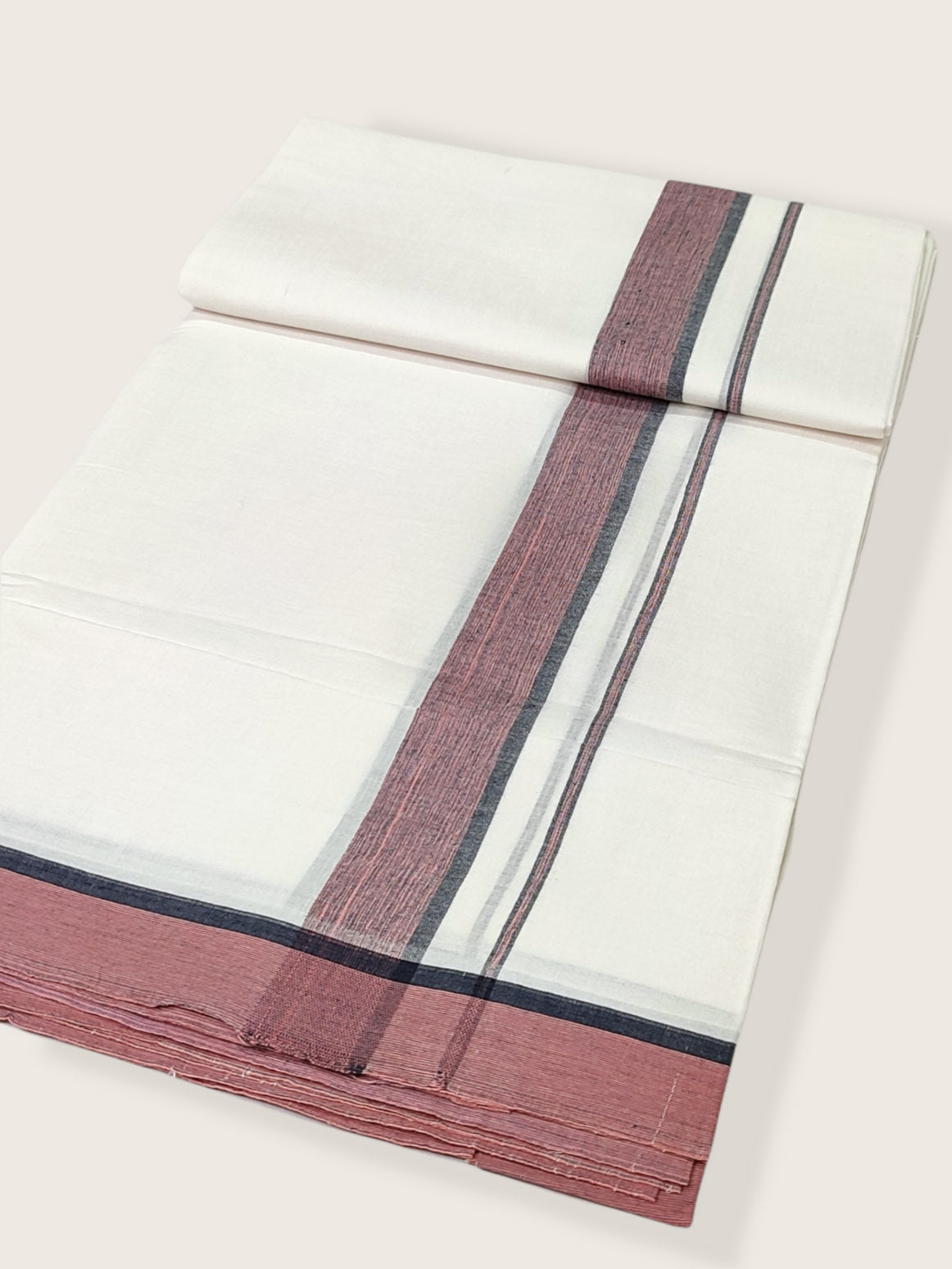 Pure Cotton White Dhoti/Mundu for Men