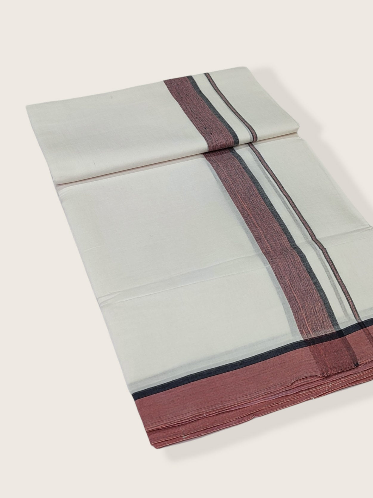 Pure Cotton White Dhoti/Mundu for Men