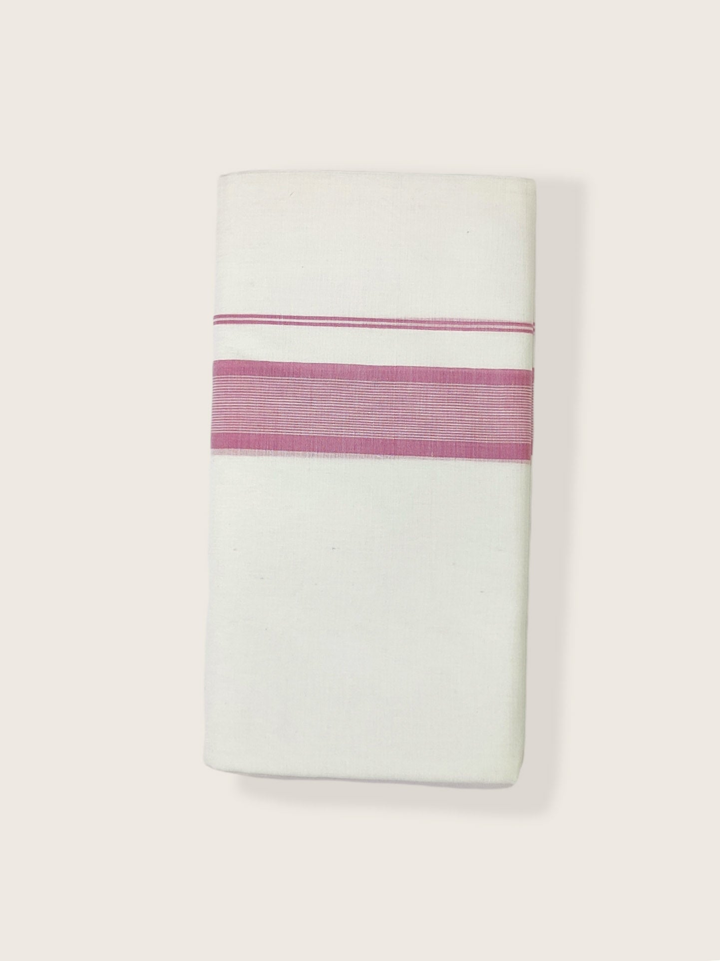 Pure Cotton White Dhoti/Mundu for Men