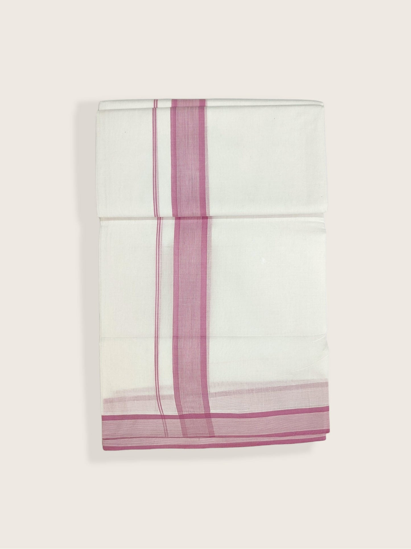 Pure Cotton White Dhoti/Mundu for Men