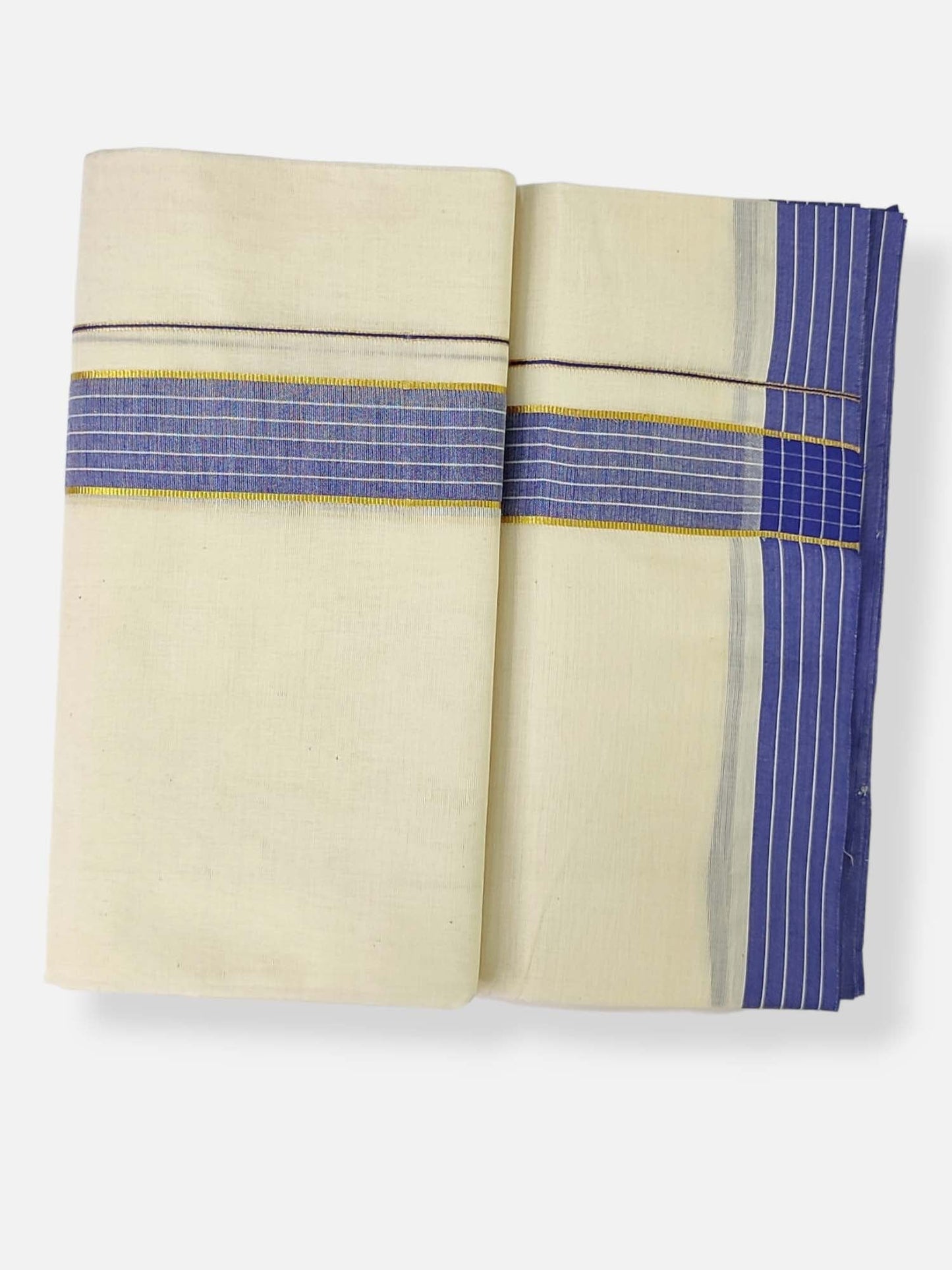 Pure Cotton Kerala Double Dhoti/Mundu