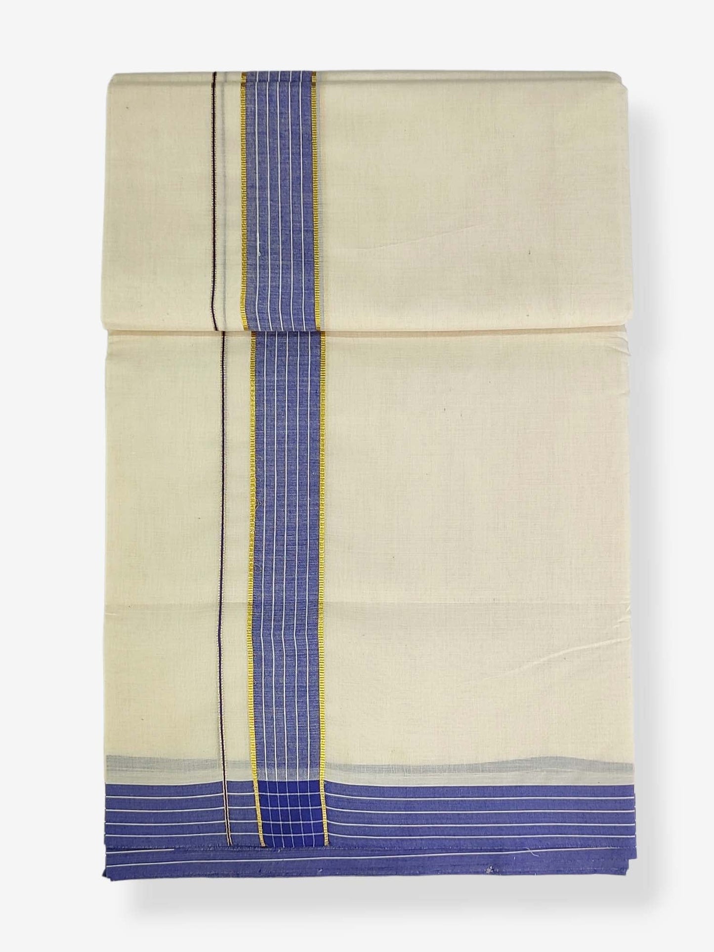 Pure Cotton Kerala Double Dhoti/Mundu