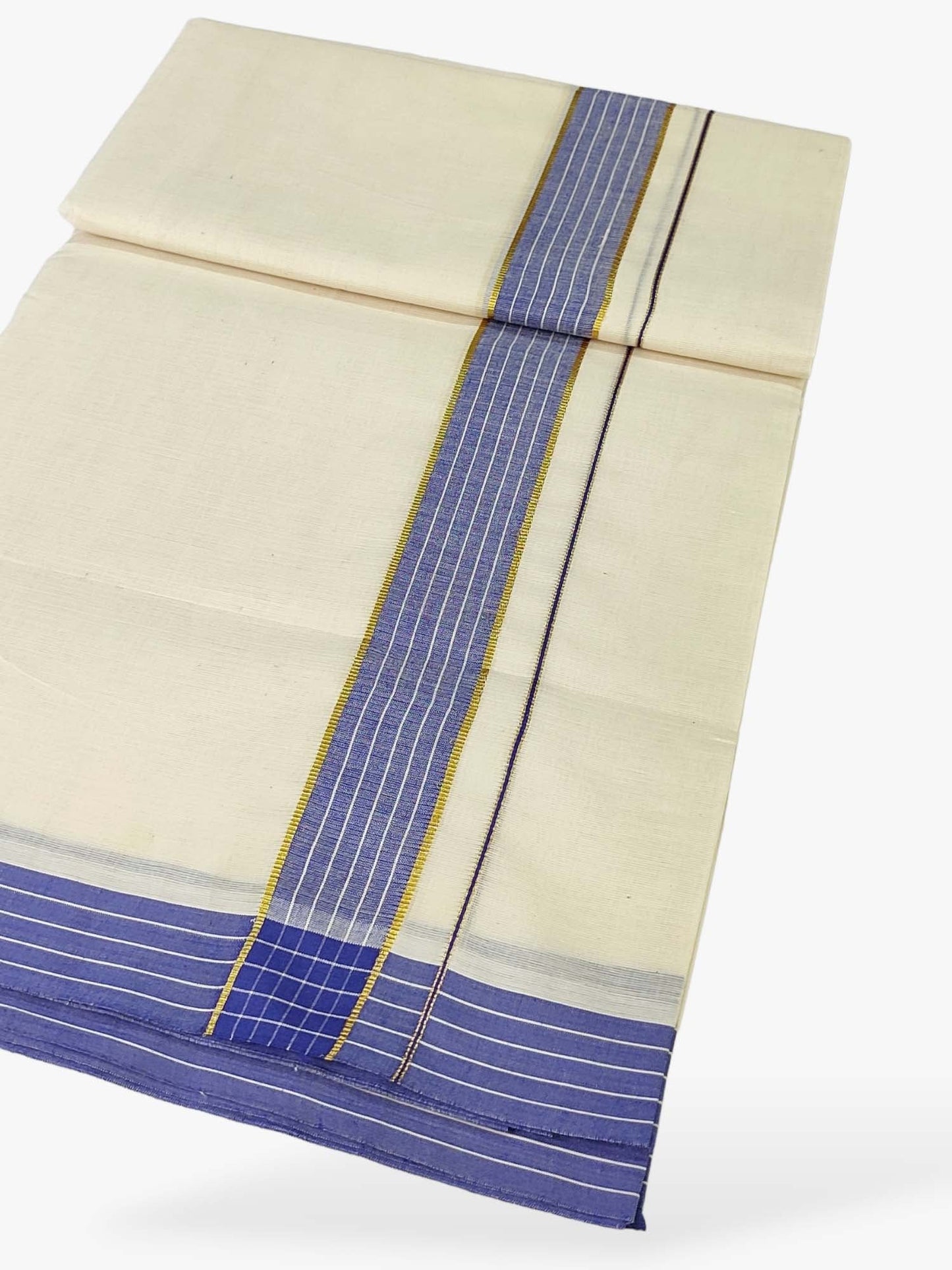 Pure Cotton Kerala Double Dhoti/Mundu